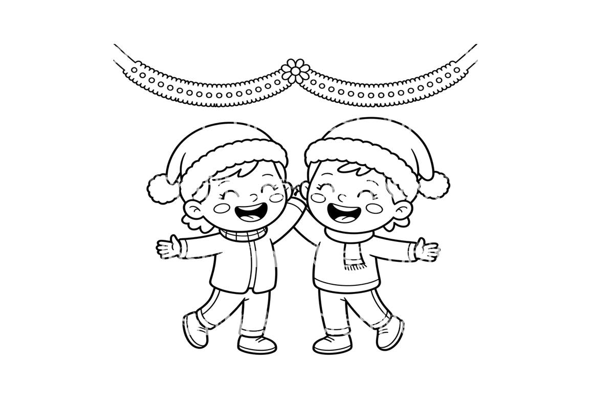 Happy Christmas Kids Coloring Books