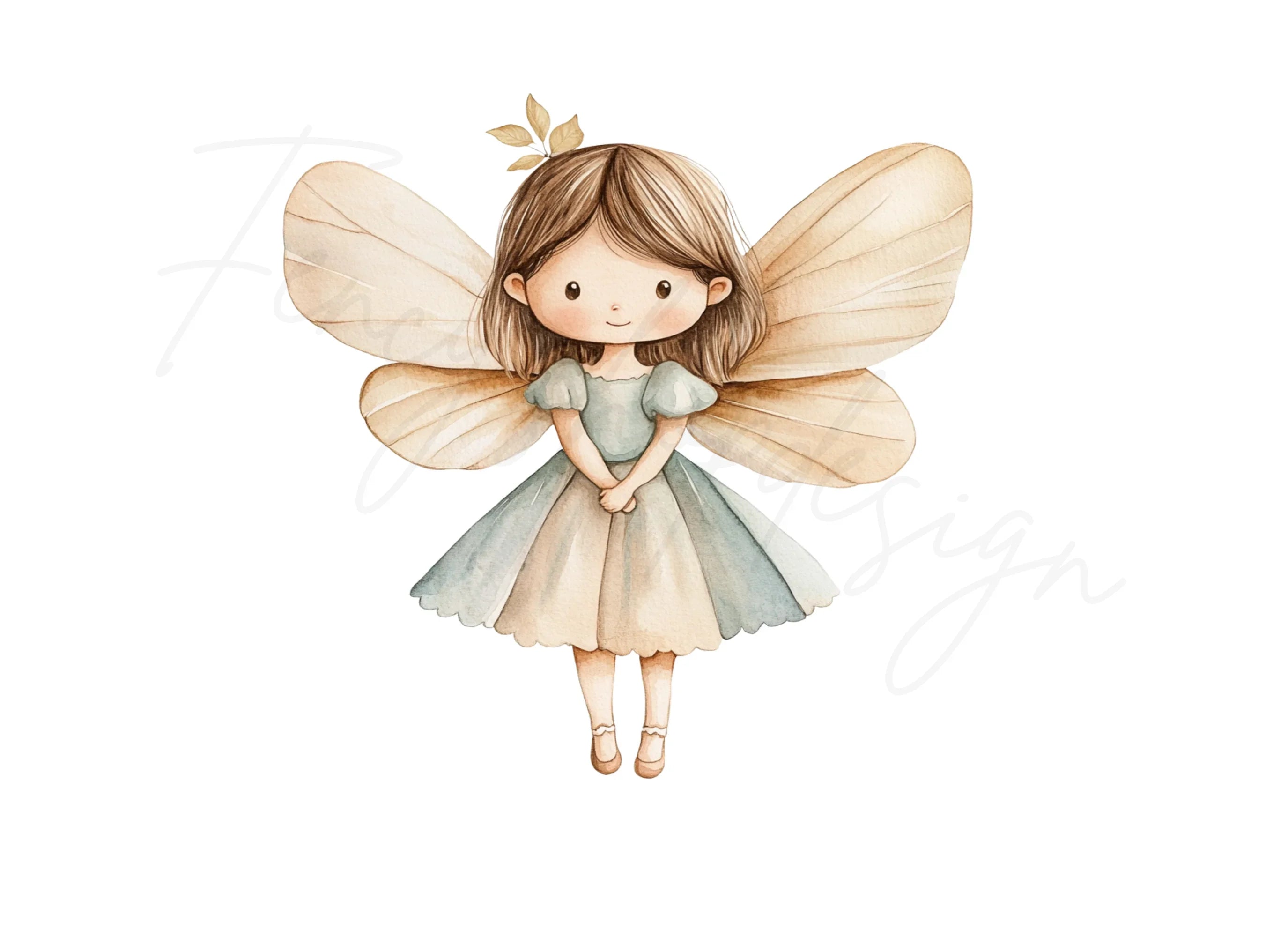 Cute Fairy Clipart Bundle