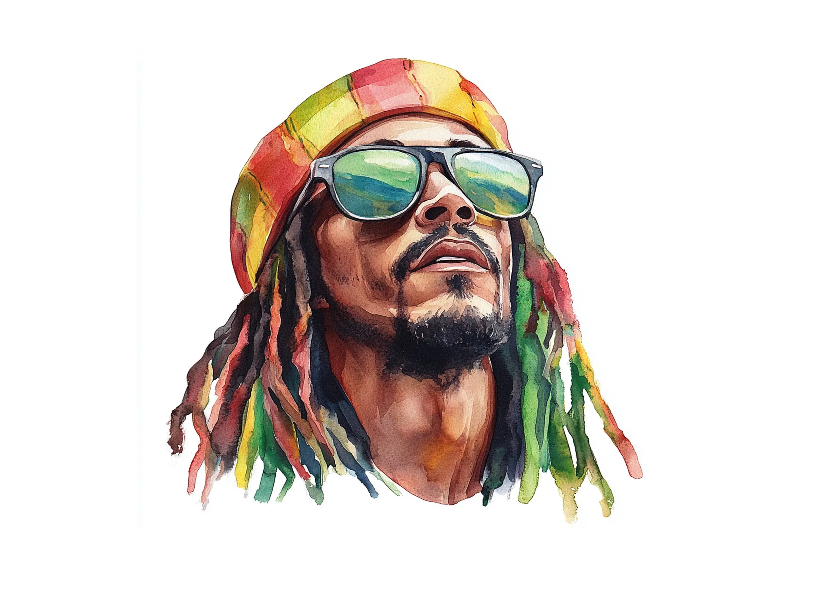 Rasta Man Clipart Bundle