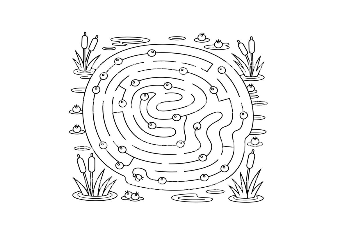 Blueberry Maze Adventure Coloring Books