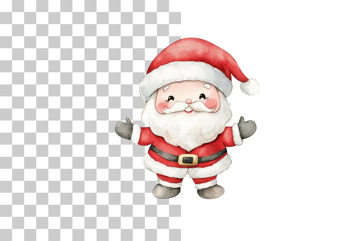 Cute Santa Claus Clipart Bundle - CraftNest - Digital Crafting and Art