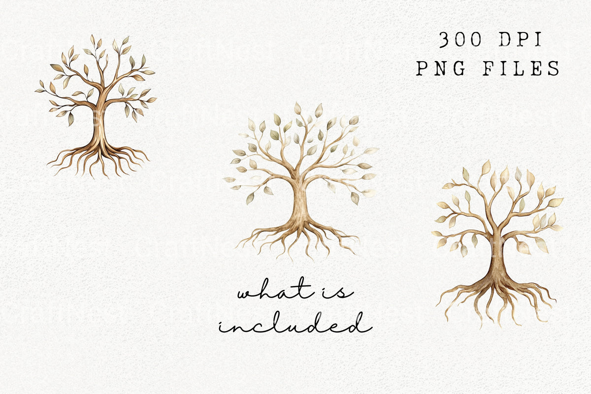 Tree Of Life Clipart Bundle
