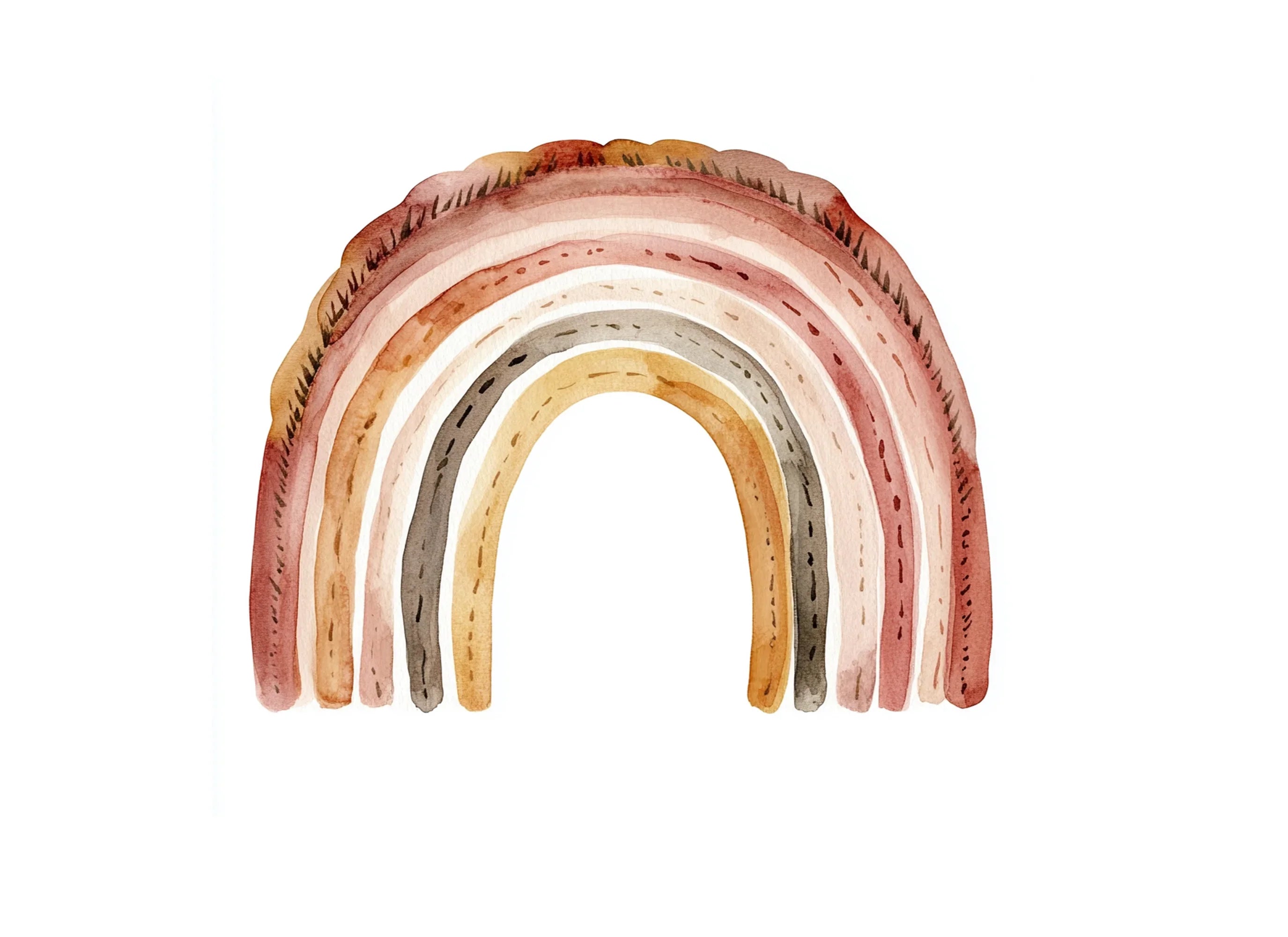 Boho Rainbow Clipart Bundle