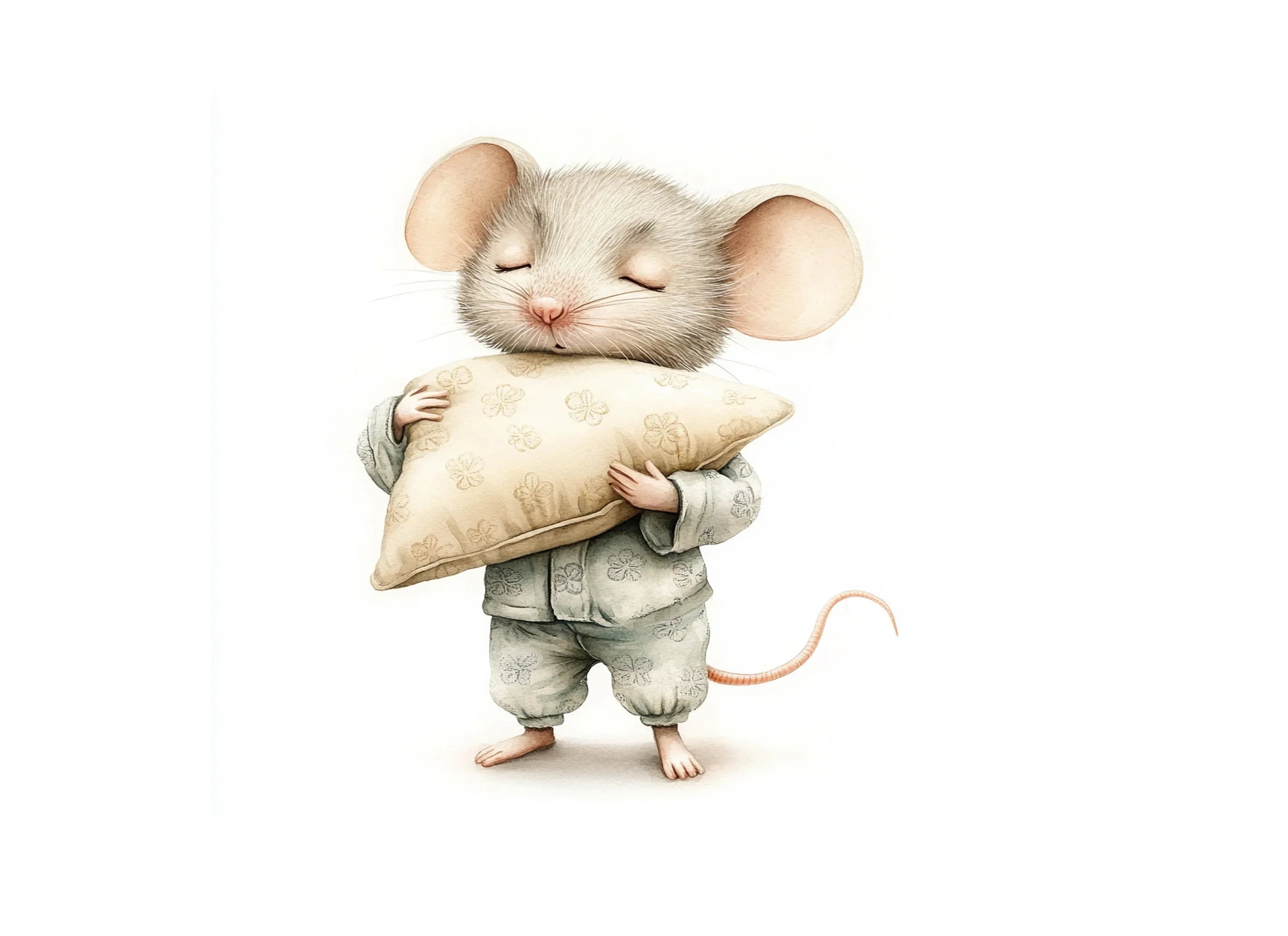 Sleeping Mice Clipart Bundle