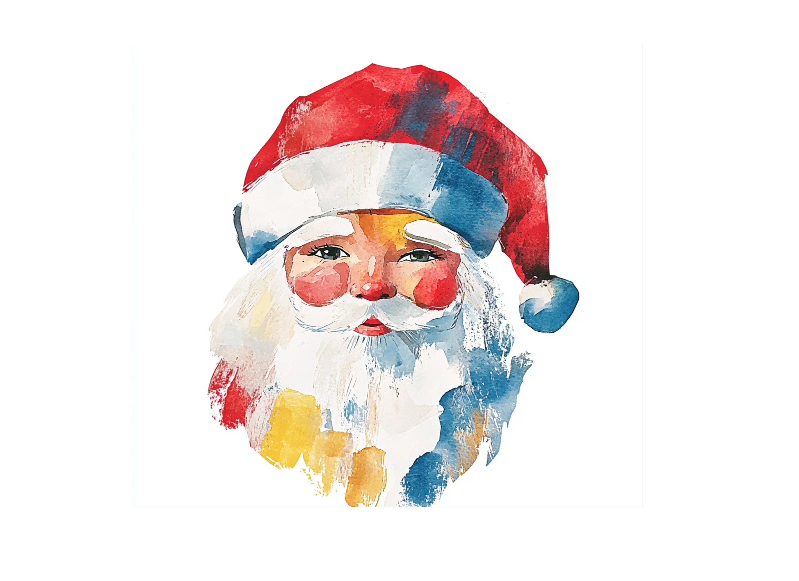 Abstract Santa Clipart Bundle
