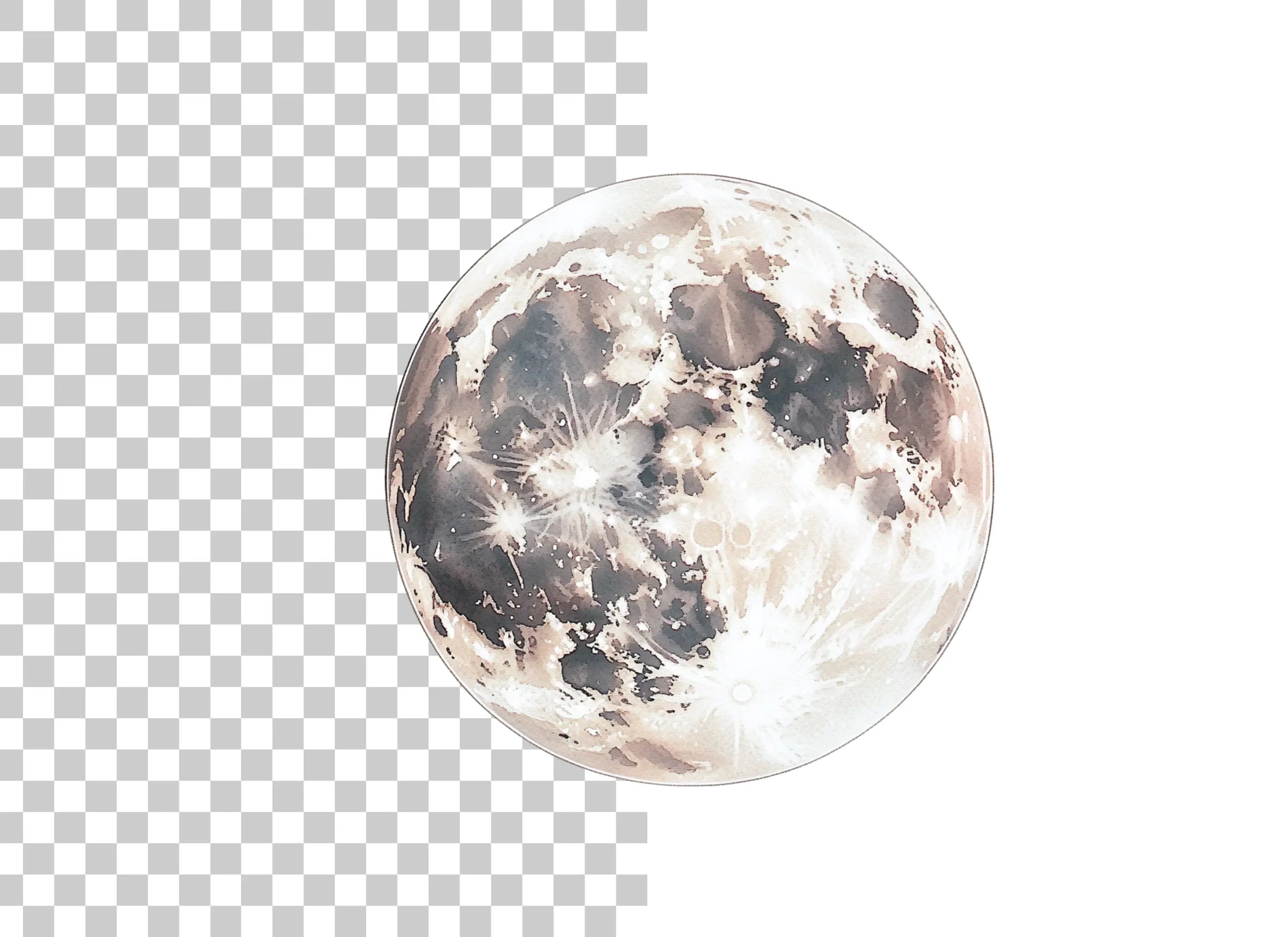 Ethereal Moon Clipart Bundle