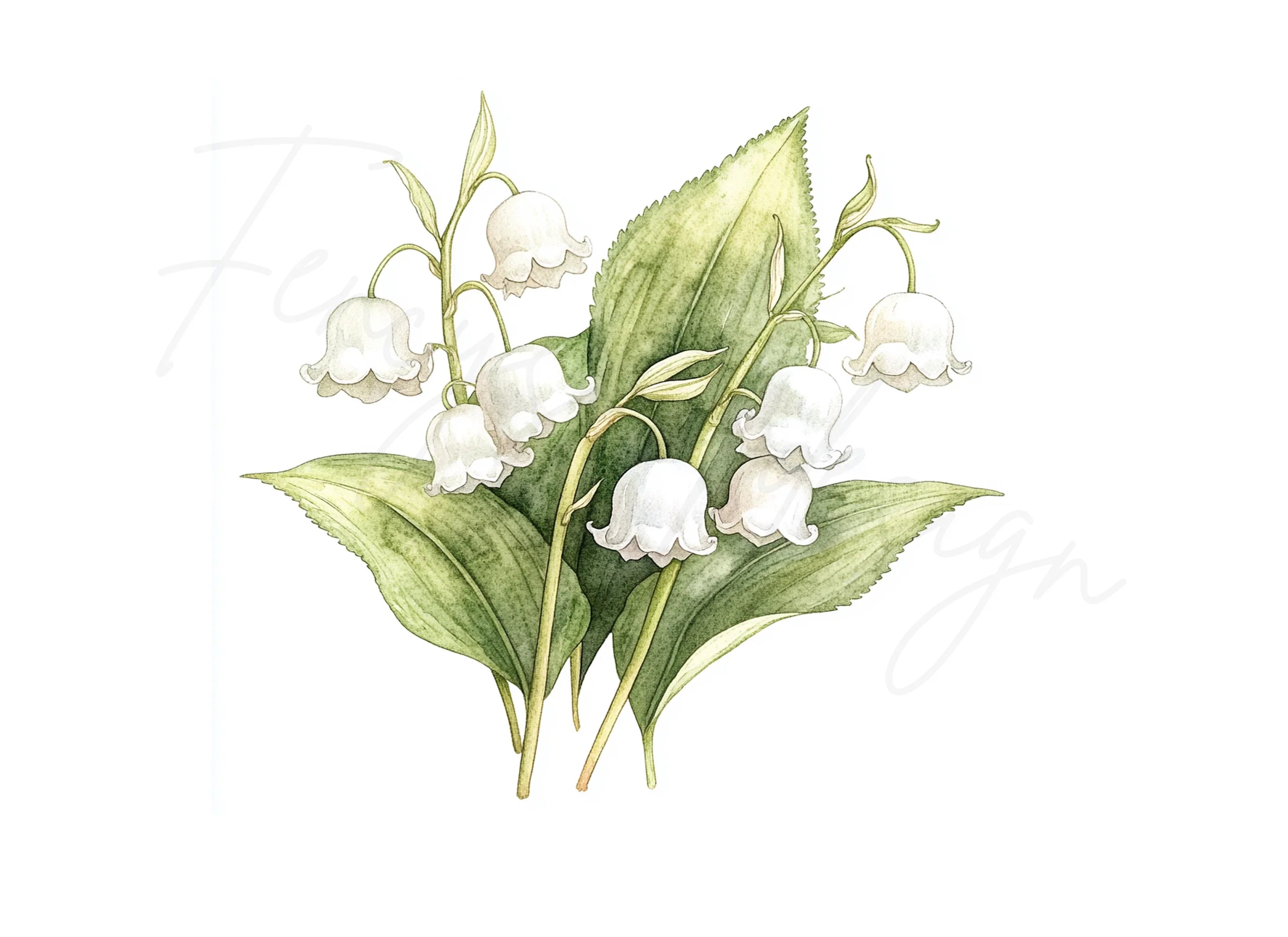Lily of the Valley Clipart Bundle