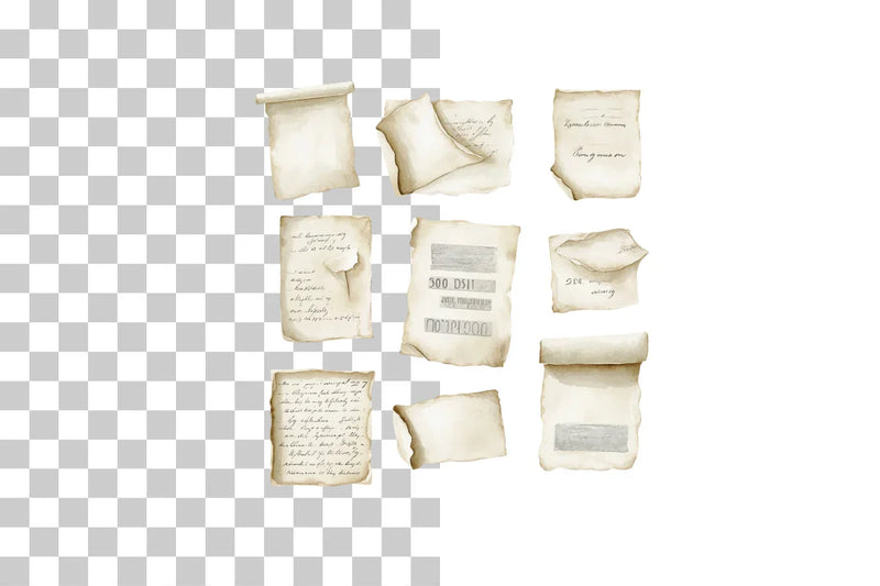Vintage Paper Collection Clipart Bundle - CraftNest - Digital Crafting and Art