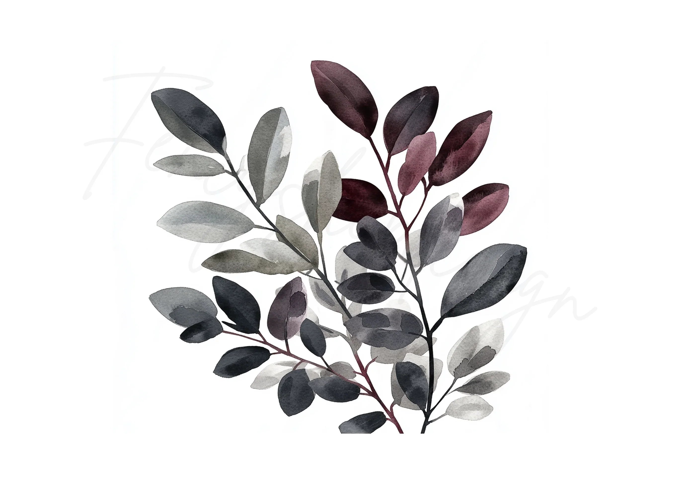 Elegant Leaves Clipart Bundle