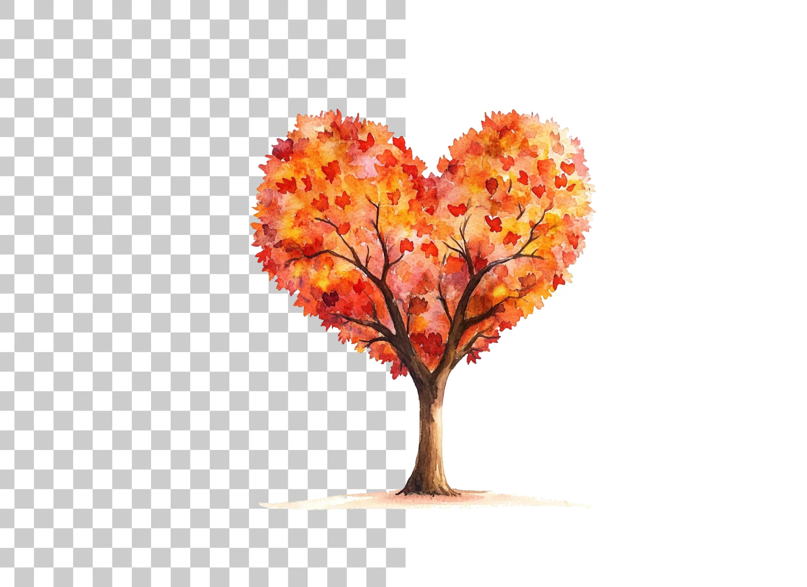 Heart Tree Clipart Bundle