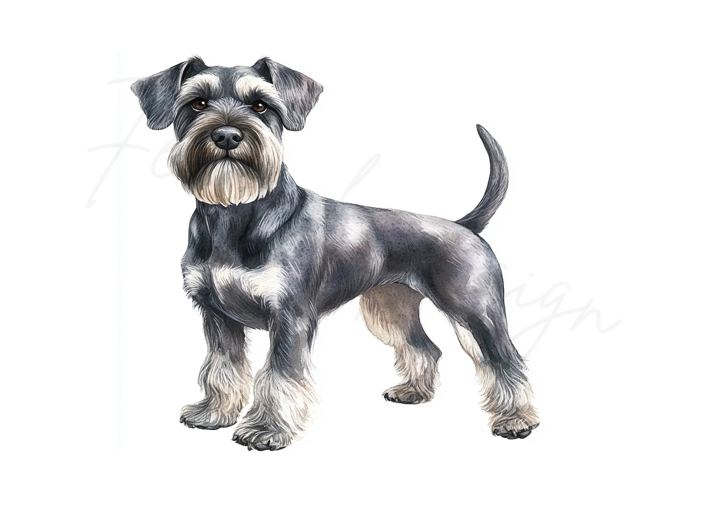 Miniature Schnauzer Clipart Bundle