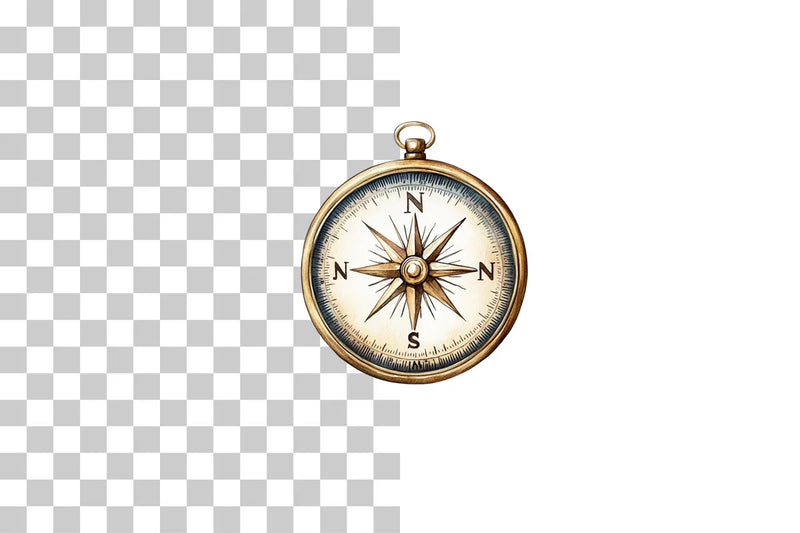 Vintage Nautical Compass Clipart Bundle - CraftNest - Digital Crafting and Art