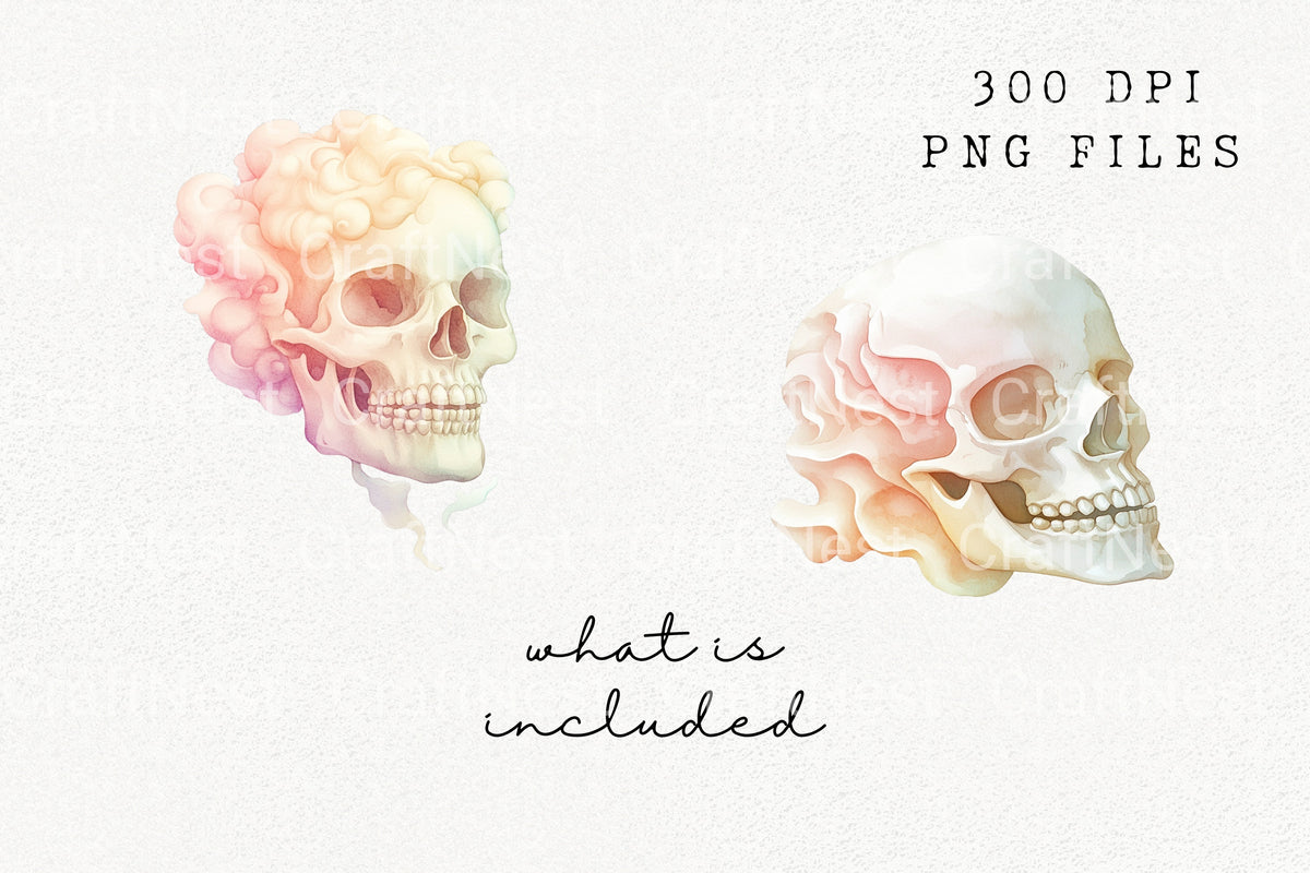 Skull Clipart Bundle
