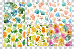 Summer Pattern Clipart Bundle - CraftNest - Digital Crafting and Art