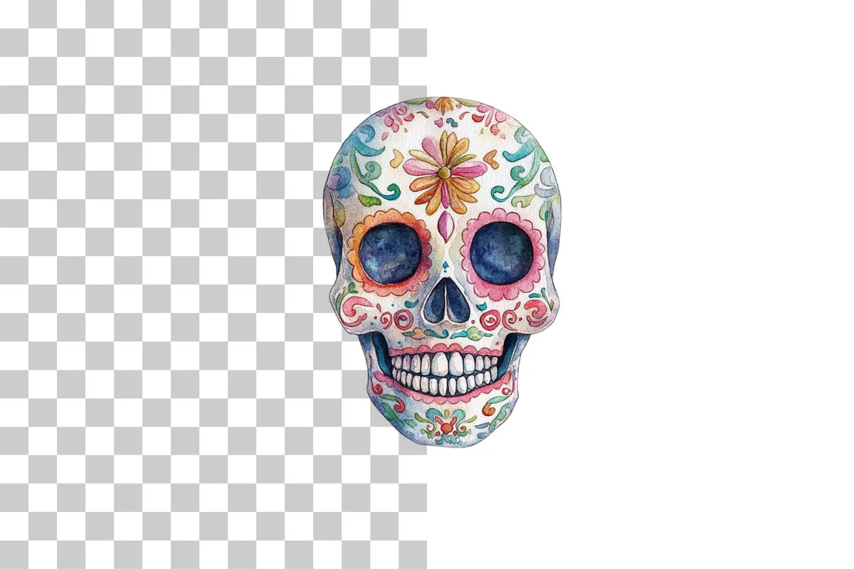 Day of the Dead Sugar Skulls Clipart Bundle - CraftNest - Digital Crafting and Art