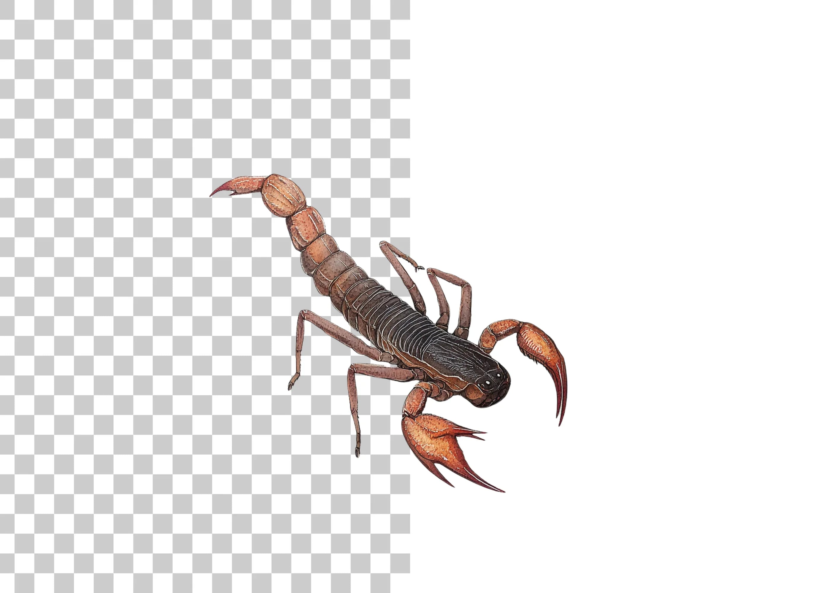 Realistic Scorpion Insect Clipart Bundle