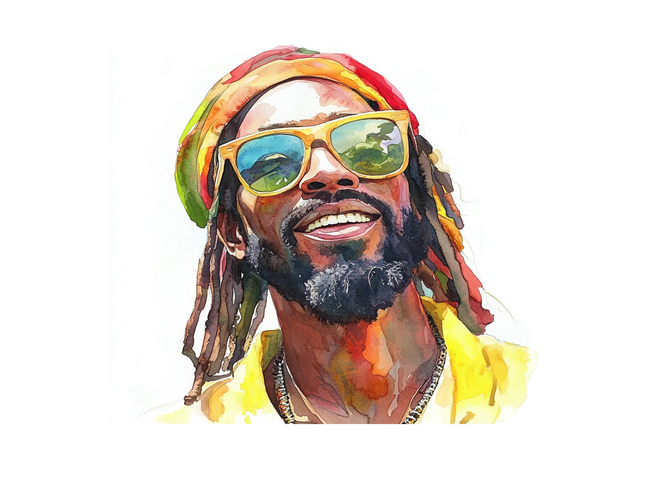 Rasta Man Clipart Bundle