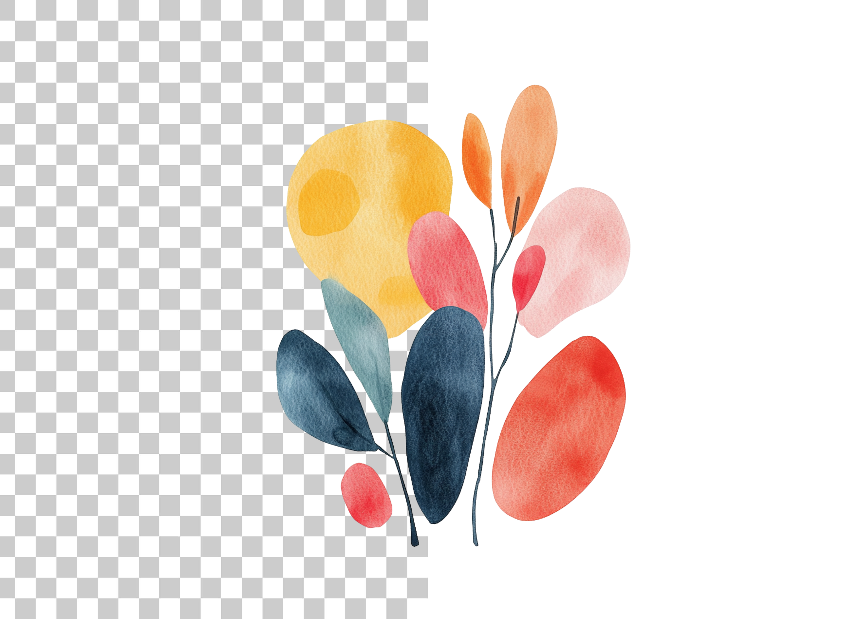 Abstract Botanical Clipart Bundle