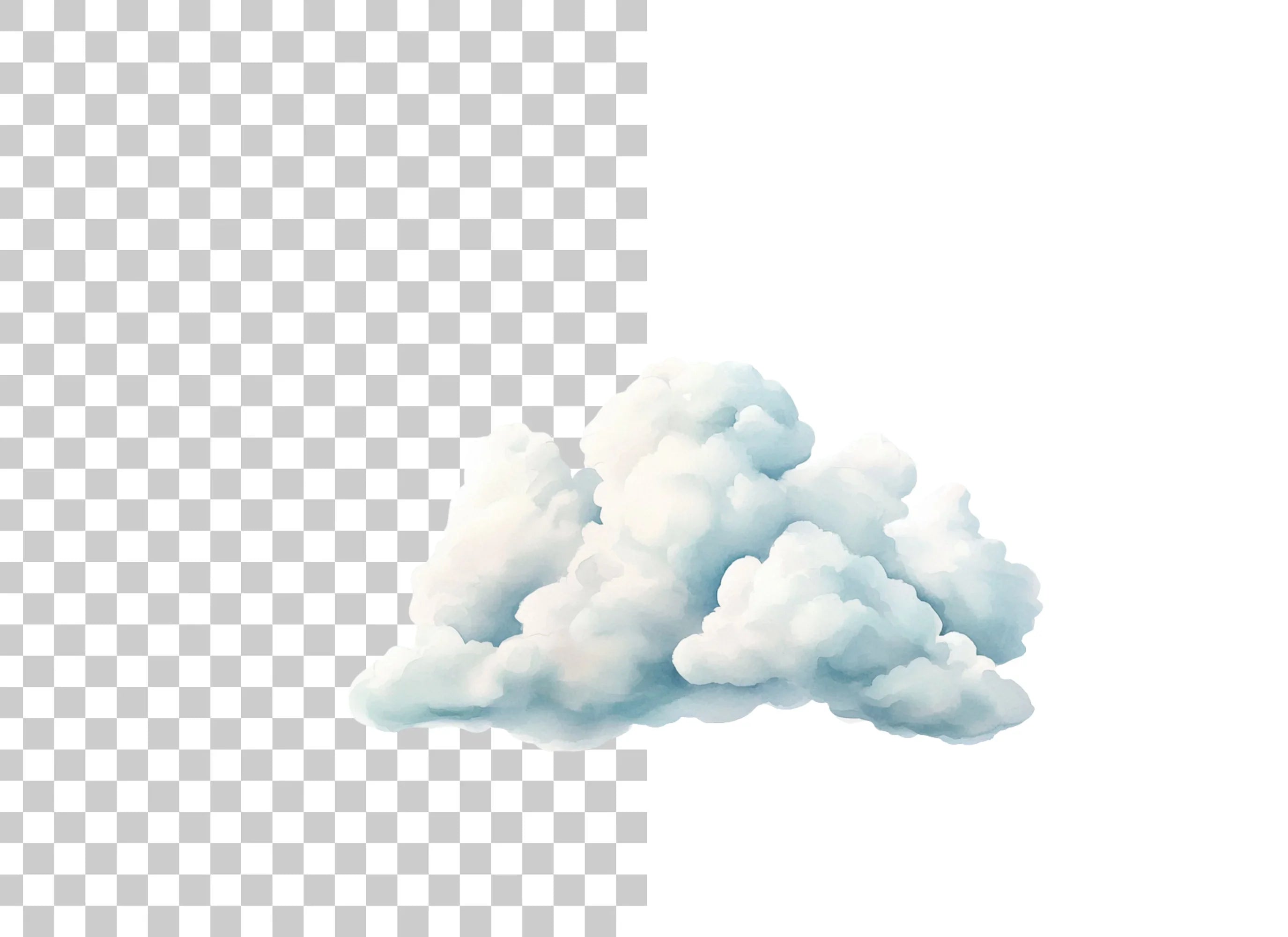 Soft Clouds Clipart Bundle