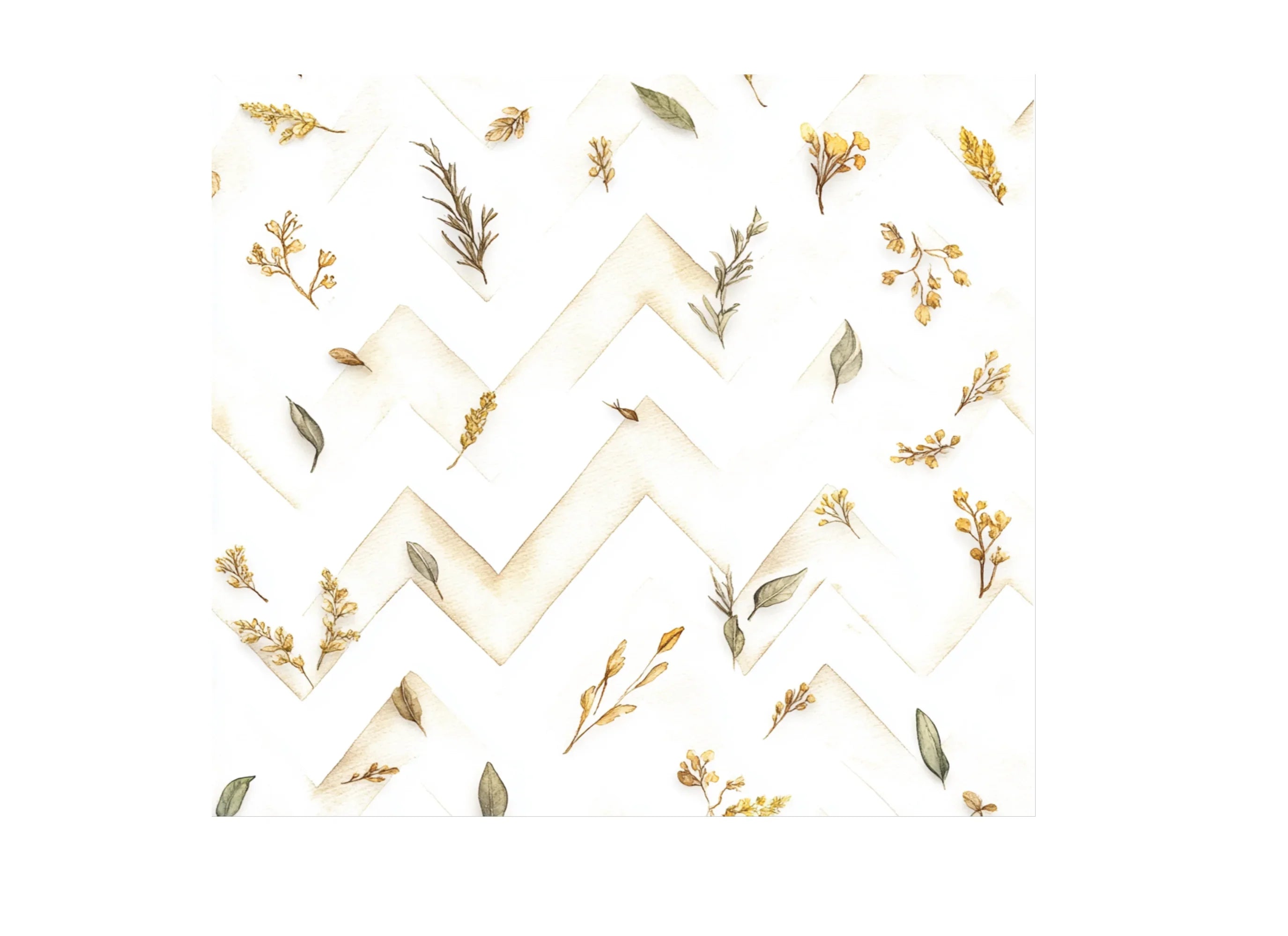Abstract Botanical Pattern Clipart Bundle