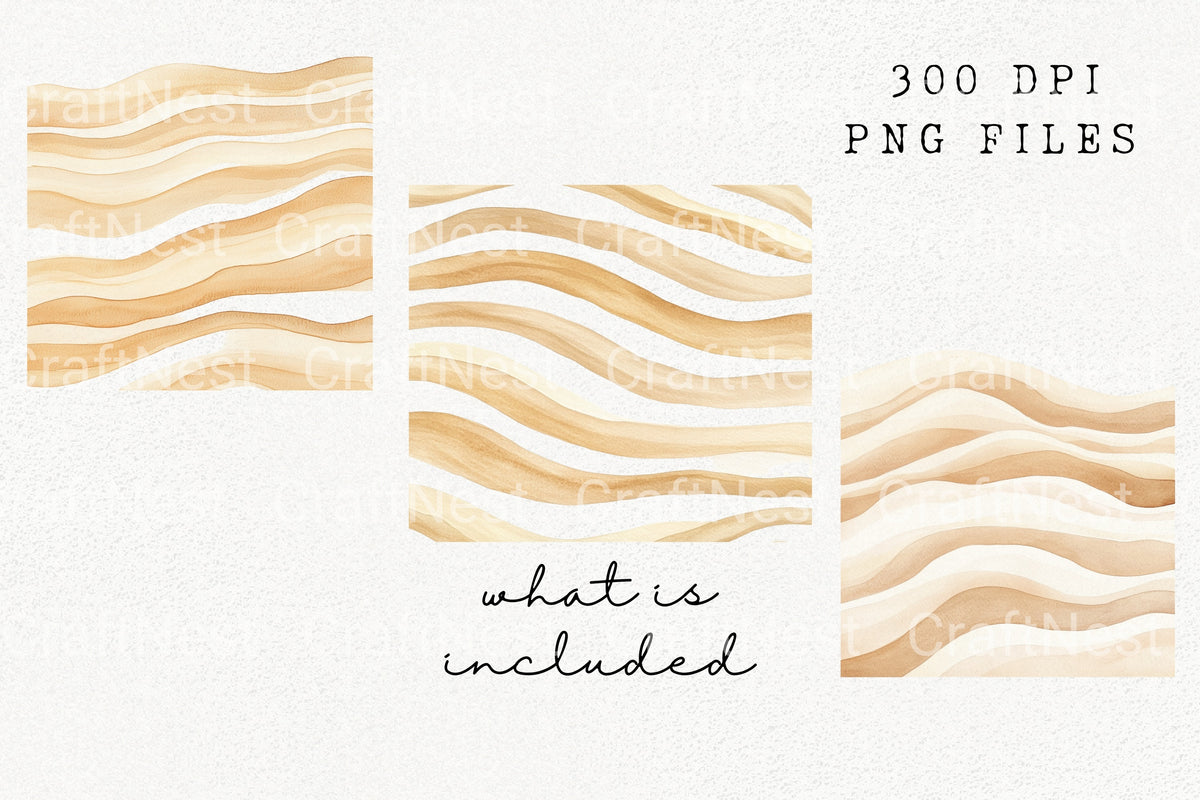 Abstract Waves Clipart Bundle