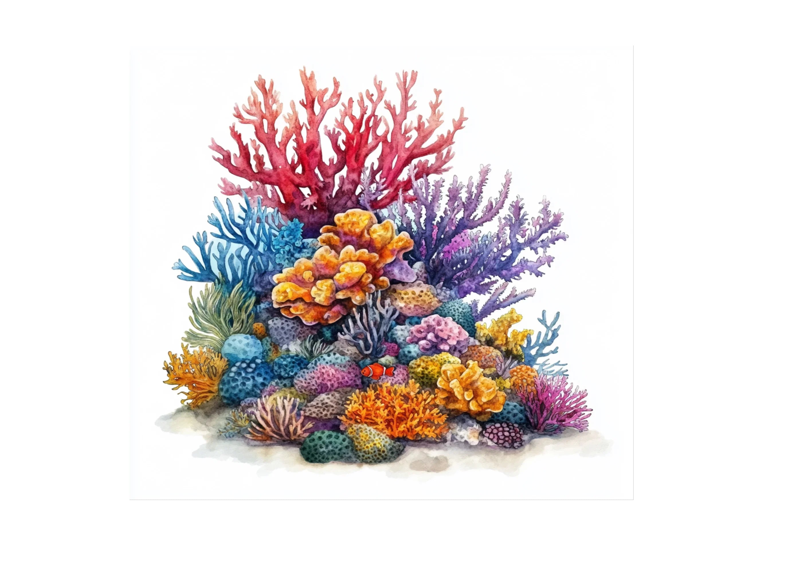 Vibrant Coral Reef Clipart Bundle