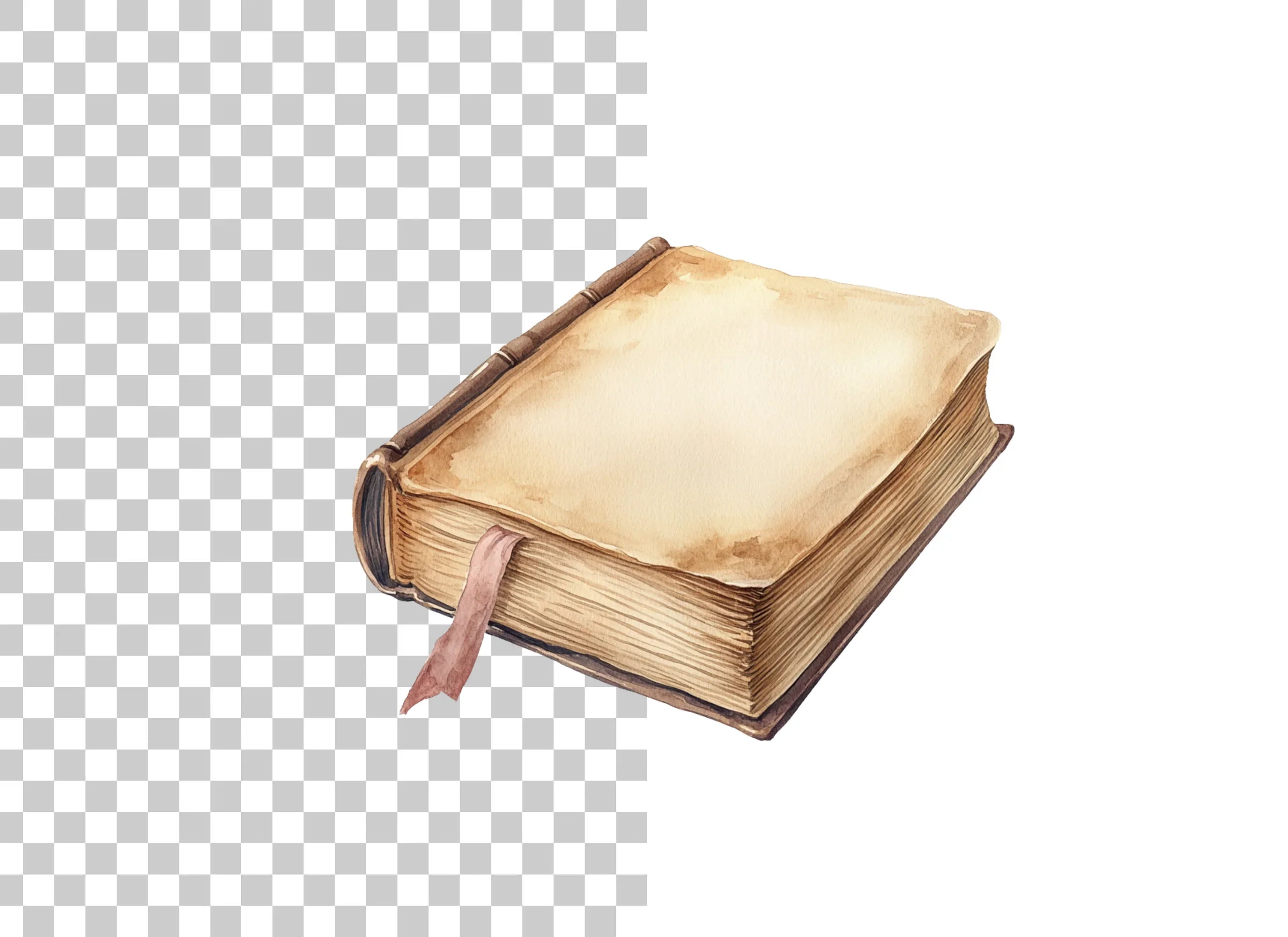 Vintage Old Books Clipart Bundle