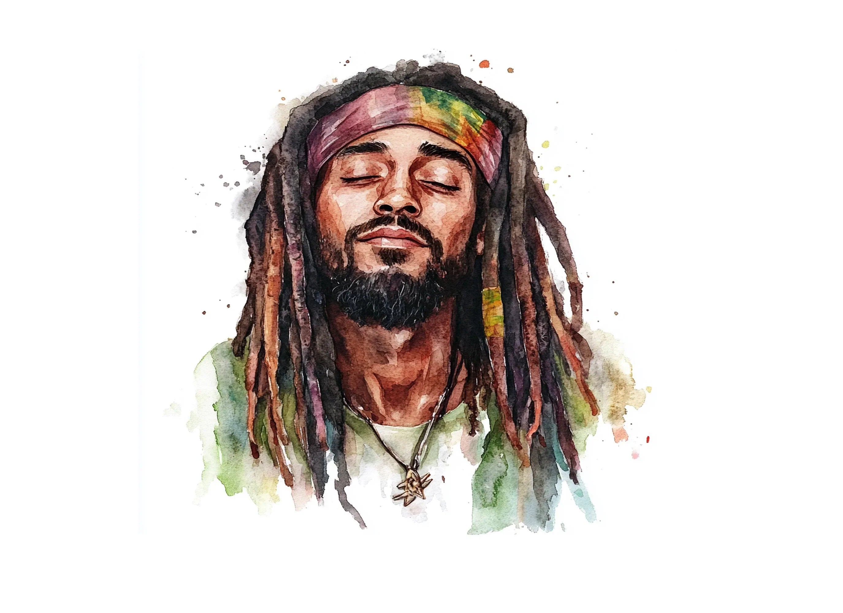 Rastafarian Men Clipart Bundle