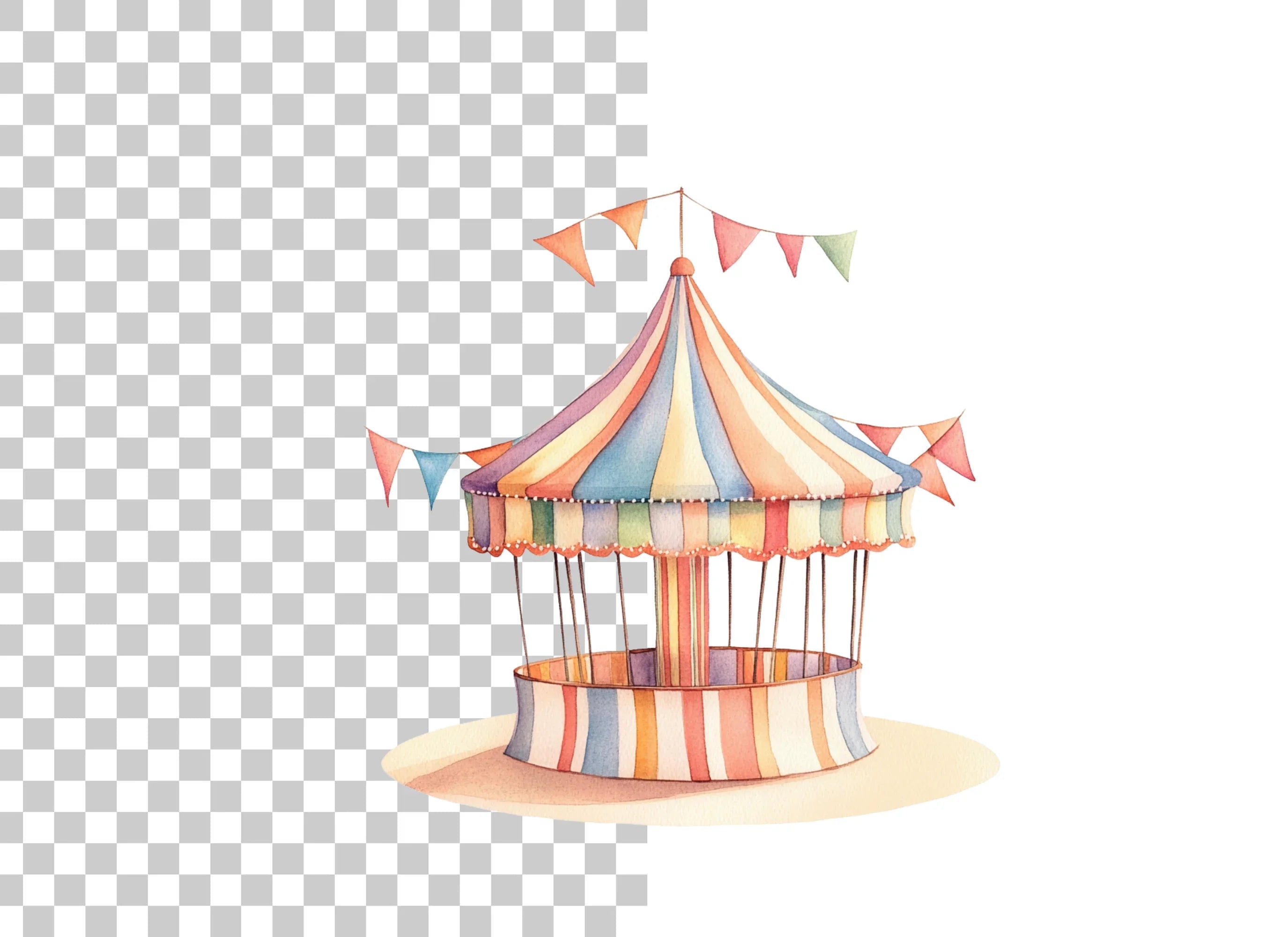 Circus Tent Clipart Bundle