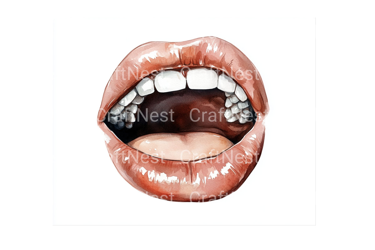 Zombie Mouths Designs Clipart Bundle