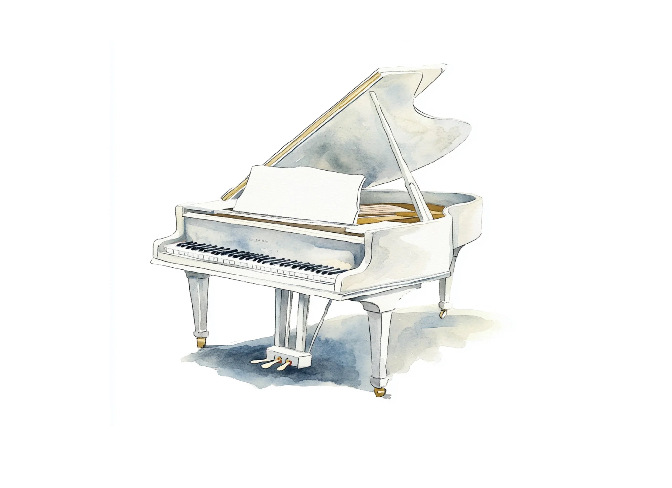 Elegant Grand Piano Clipart Bundle