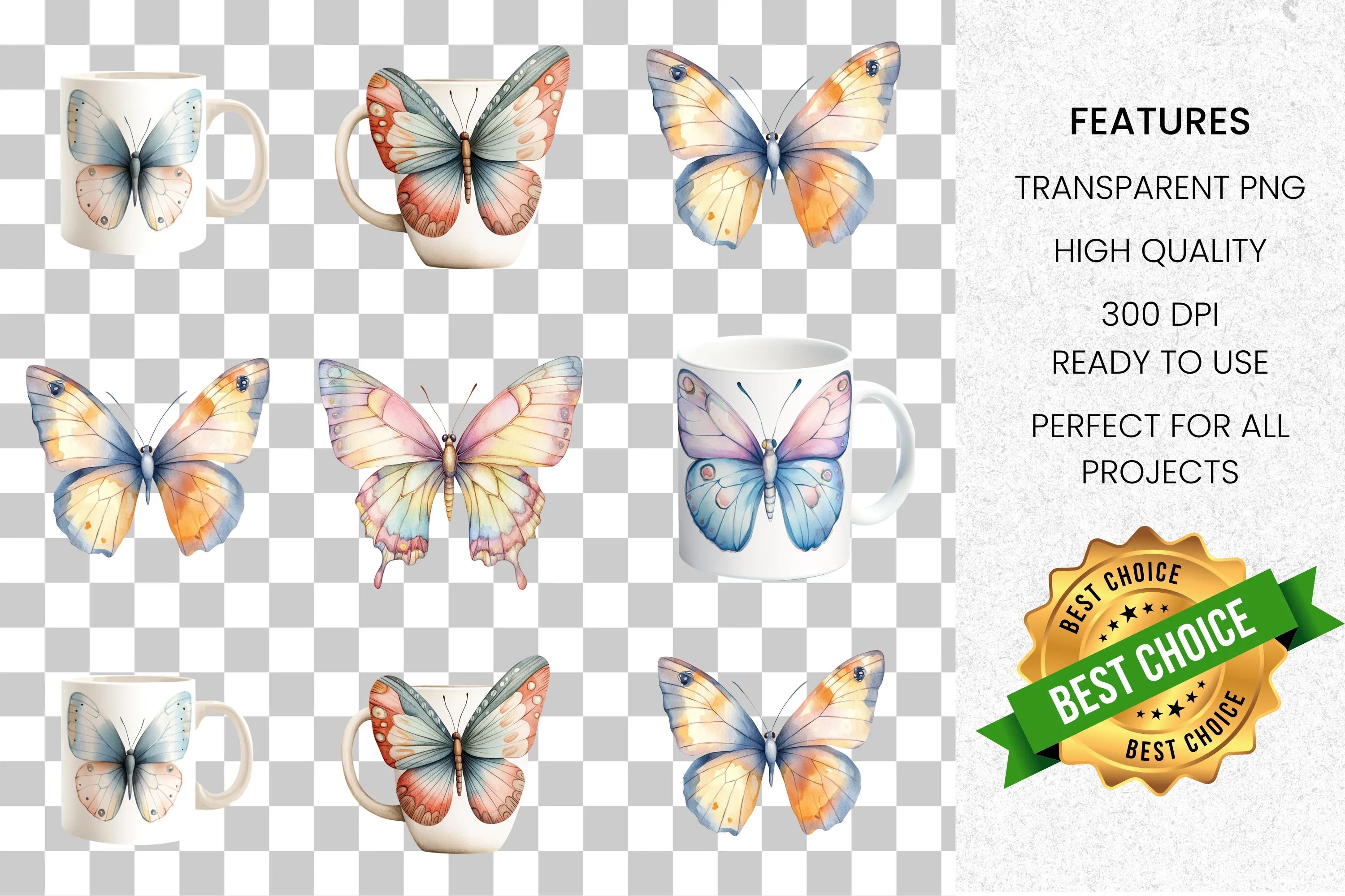 Butterfly Clipart Bundle