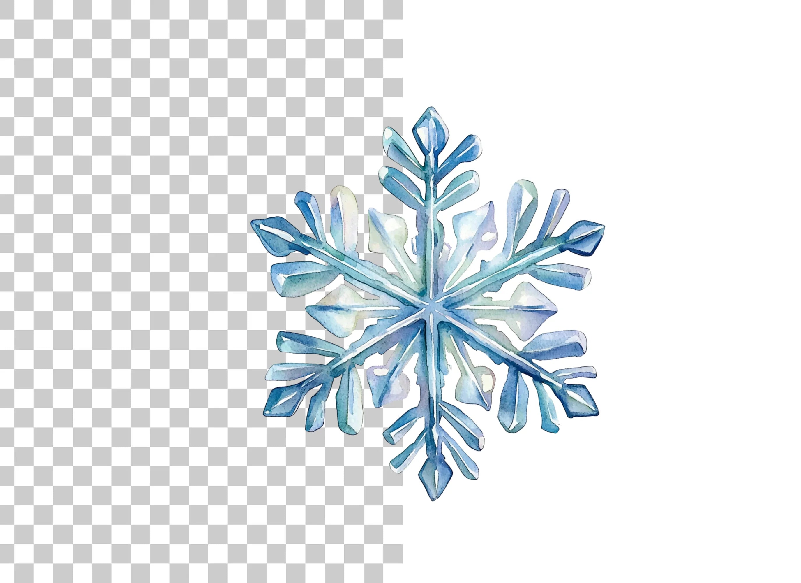Elegant Snowflake Clipart Bundle