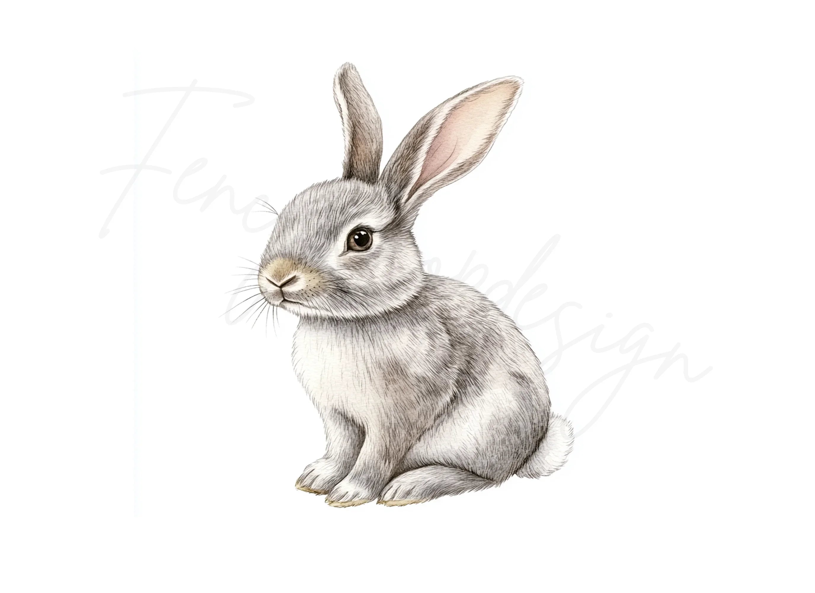 Cute Bunny Clipart Bundle
