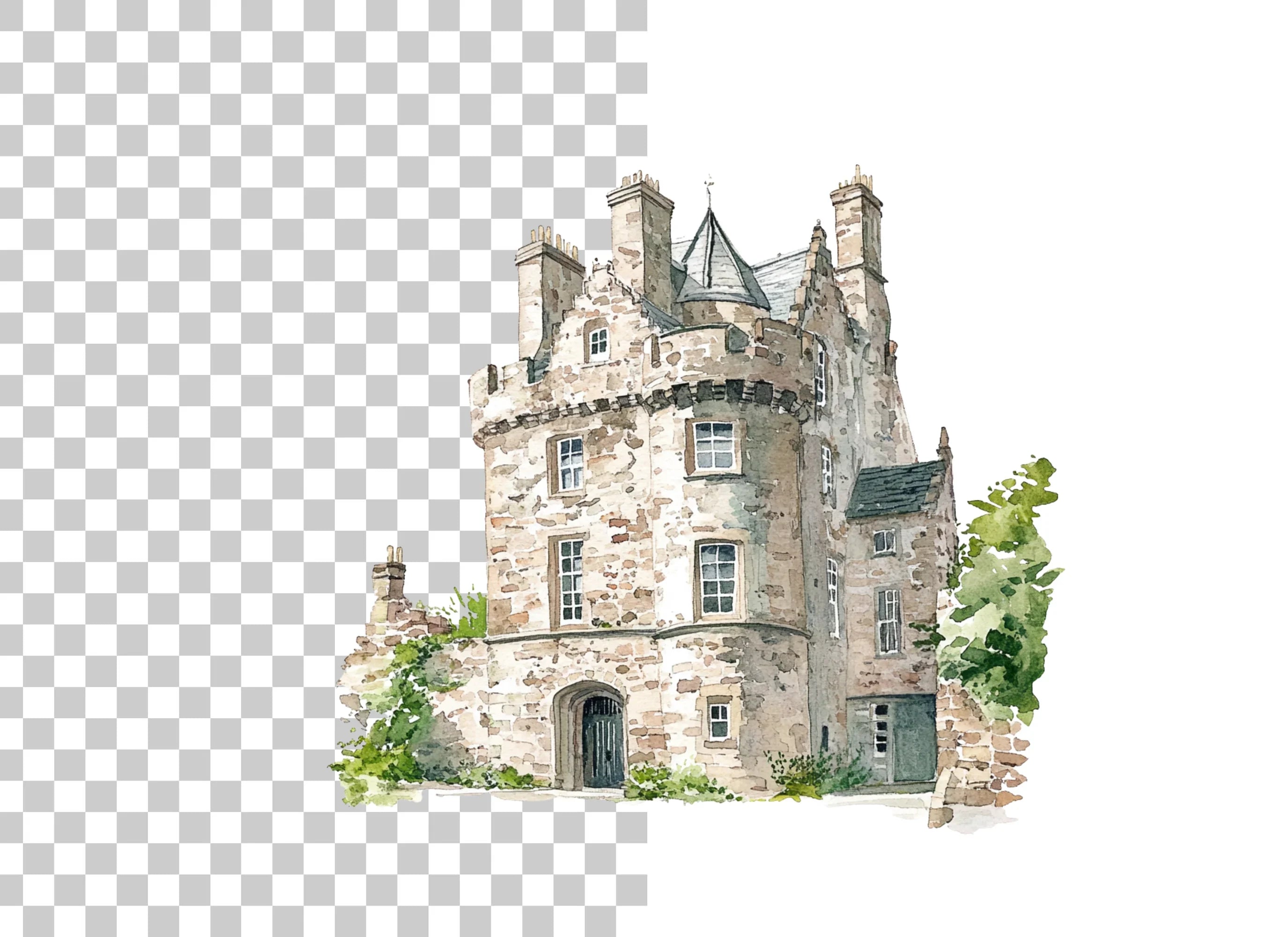 Scottish Castles Clipart Bundle