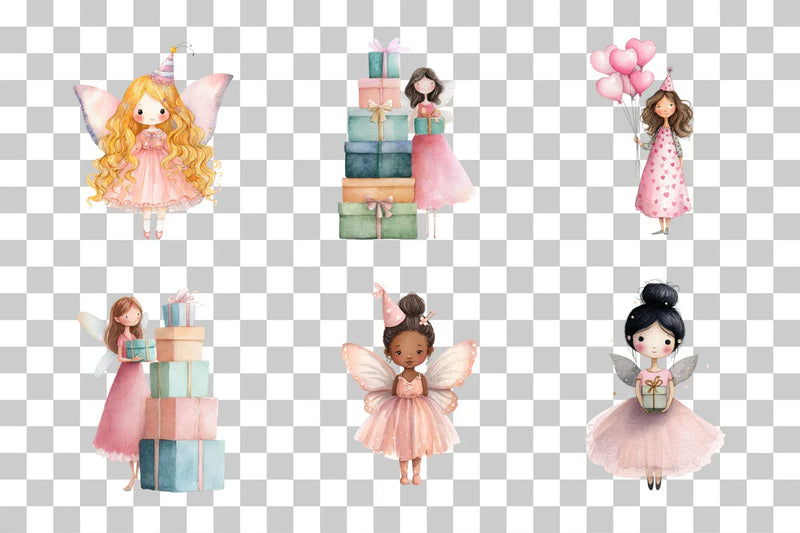 Fairy Birthday Party Clipart Bundle - CraftNest - Digital Crafting and Art