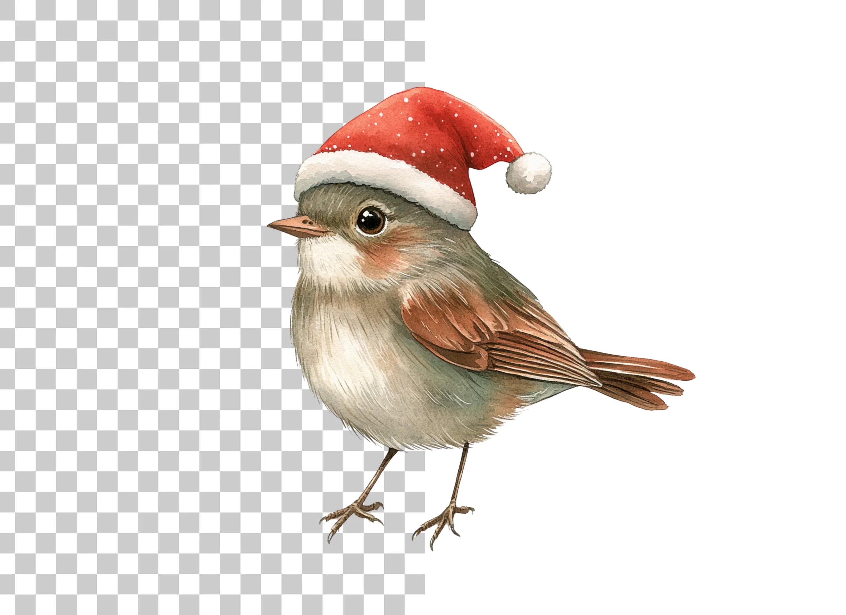 Christmas Birds Clipart Bundle