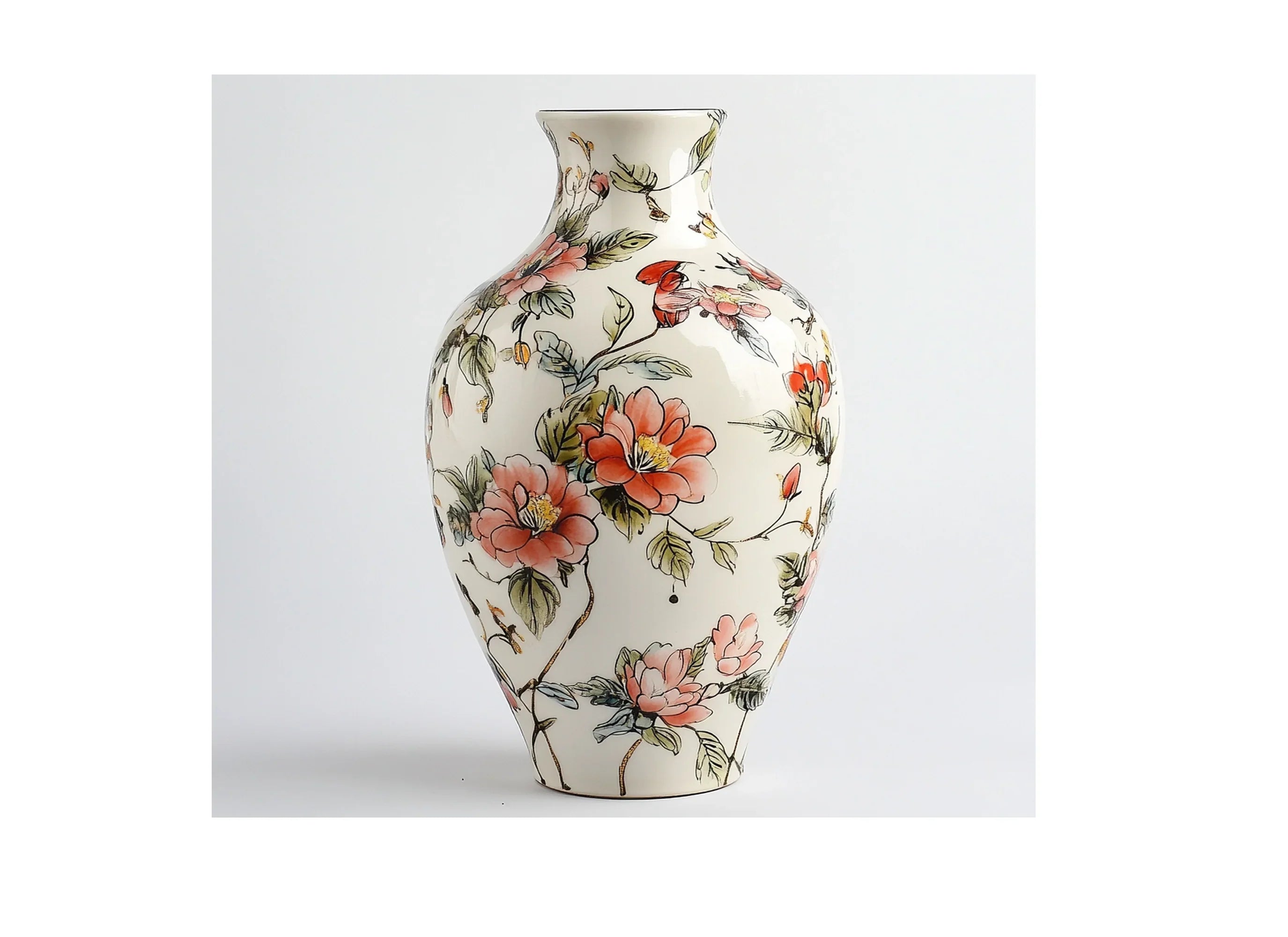 Elegant Floral Vase Illustration Clipart Bundle