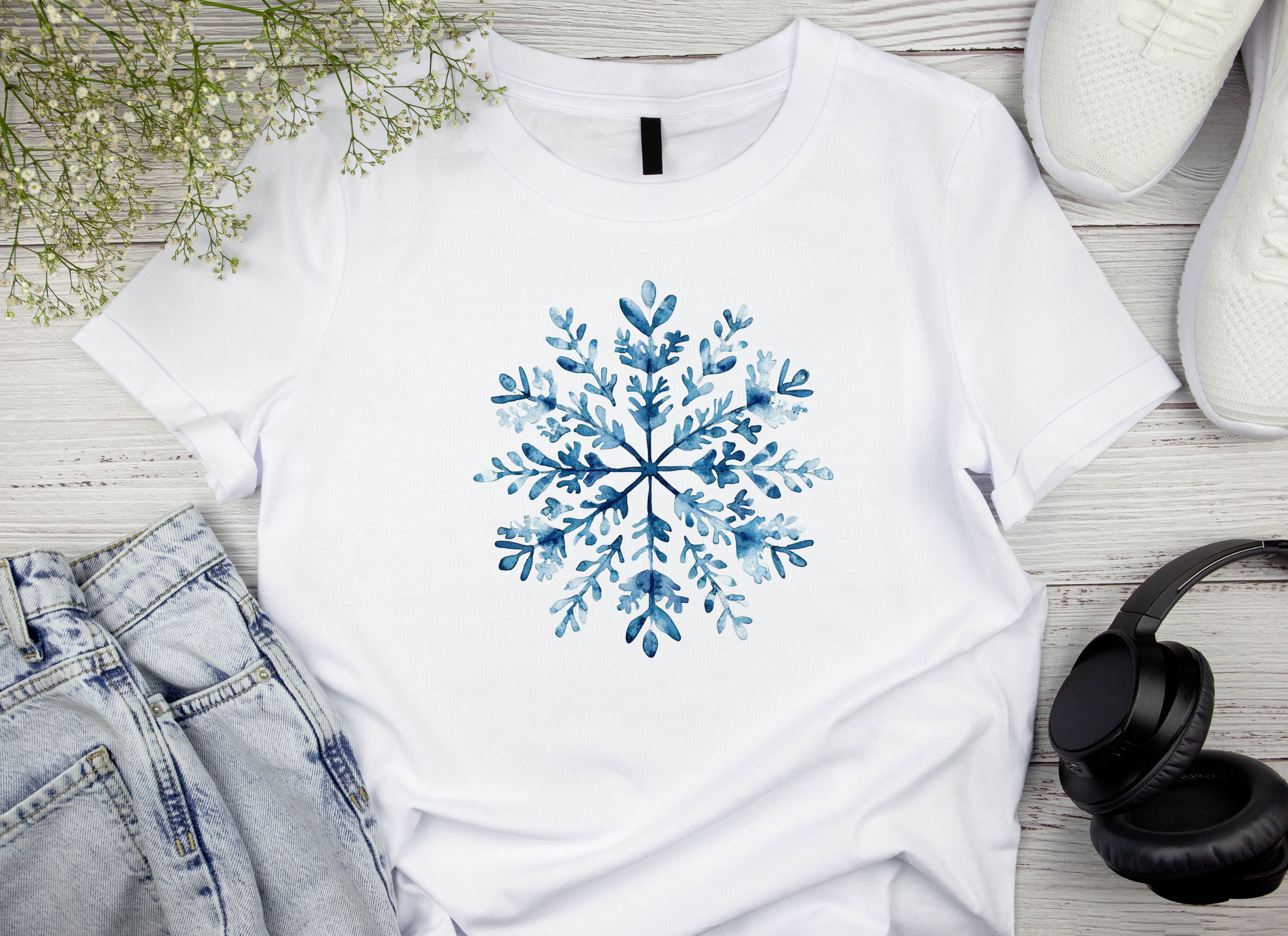 Snowflake Clipart Bundle