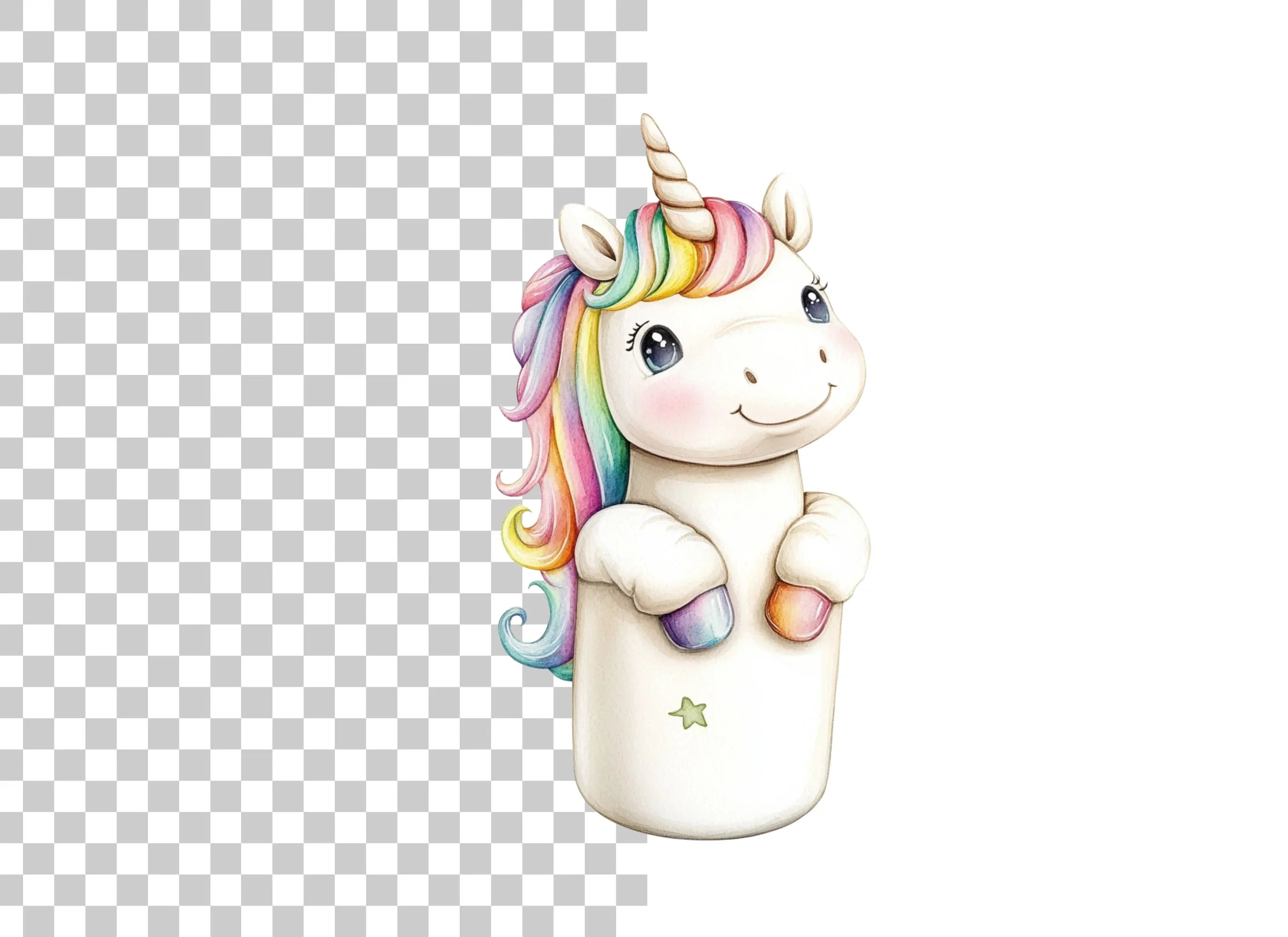 Cute Unicorn Clipart Bundle