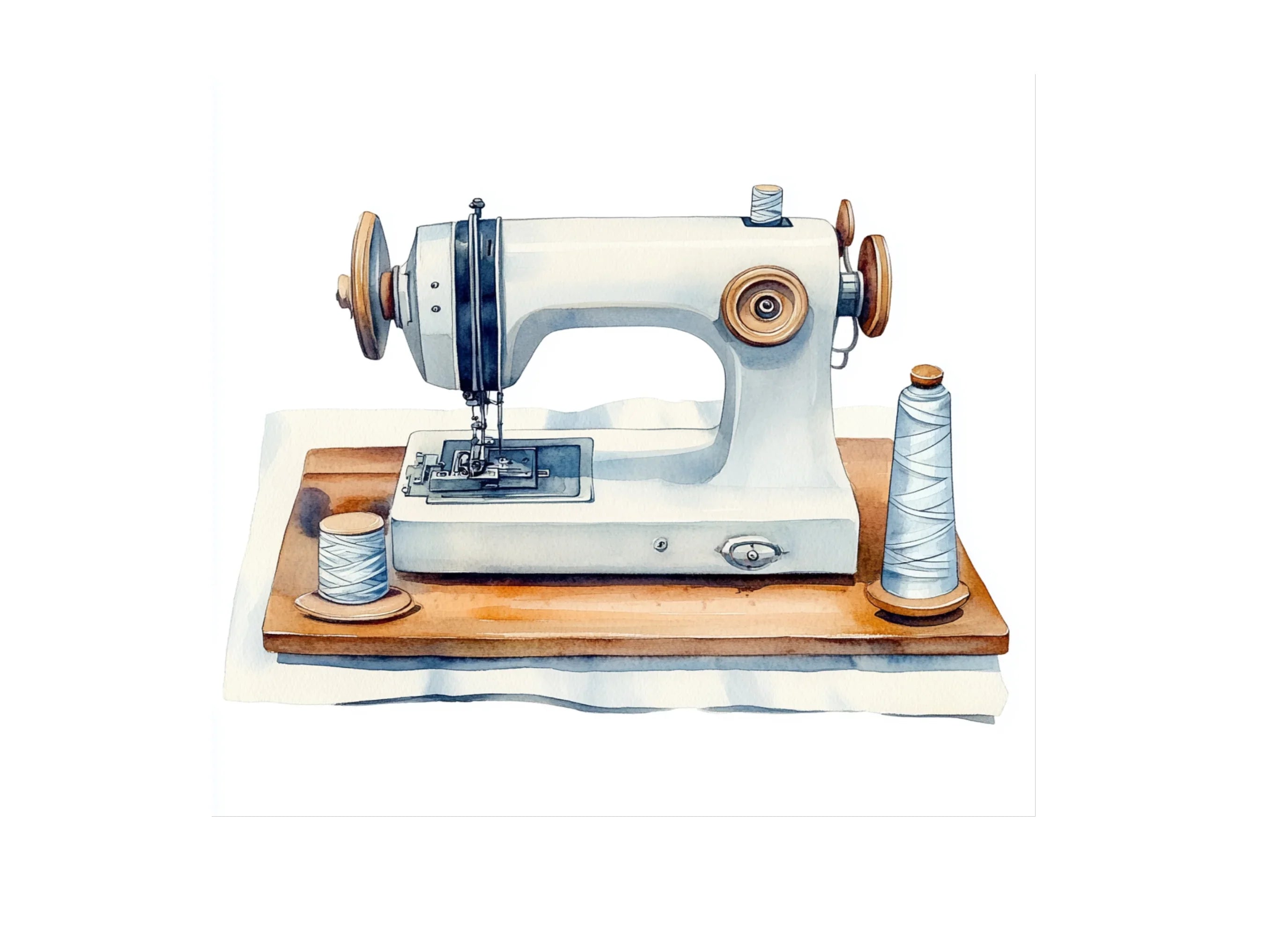 Vintage Sewing Machine Clipart Bundle