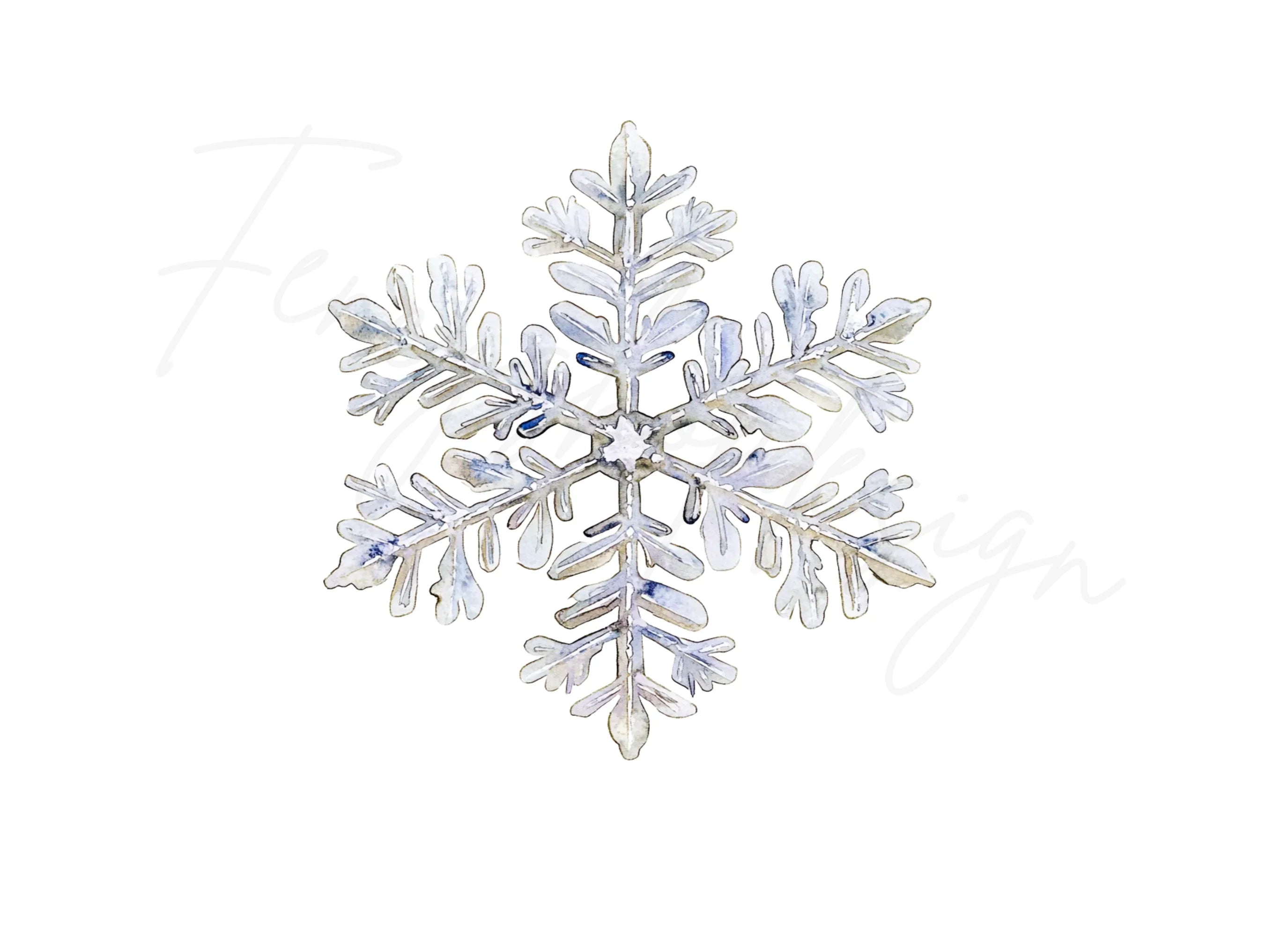 Snowflake Winter Clipart Bundle