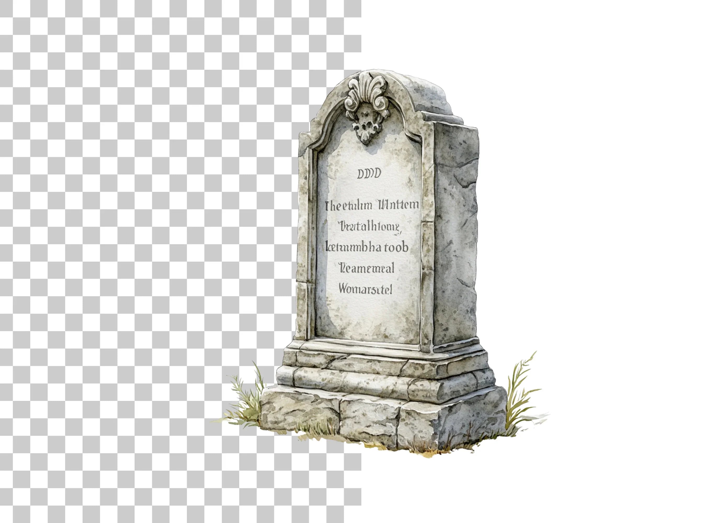 Vintage Gravestone Clipart Bundle