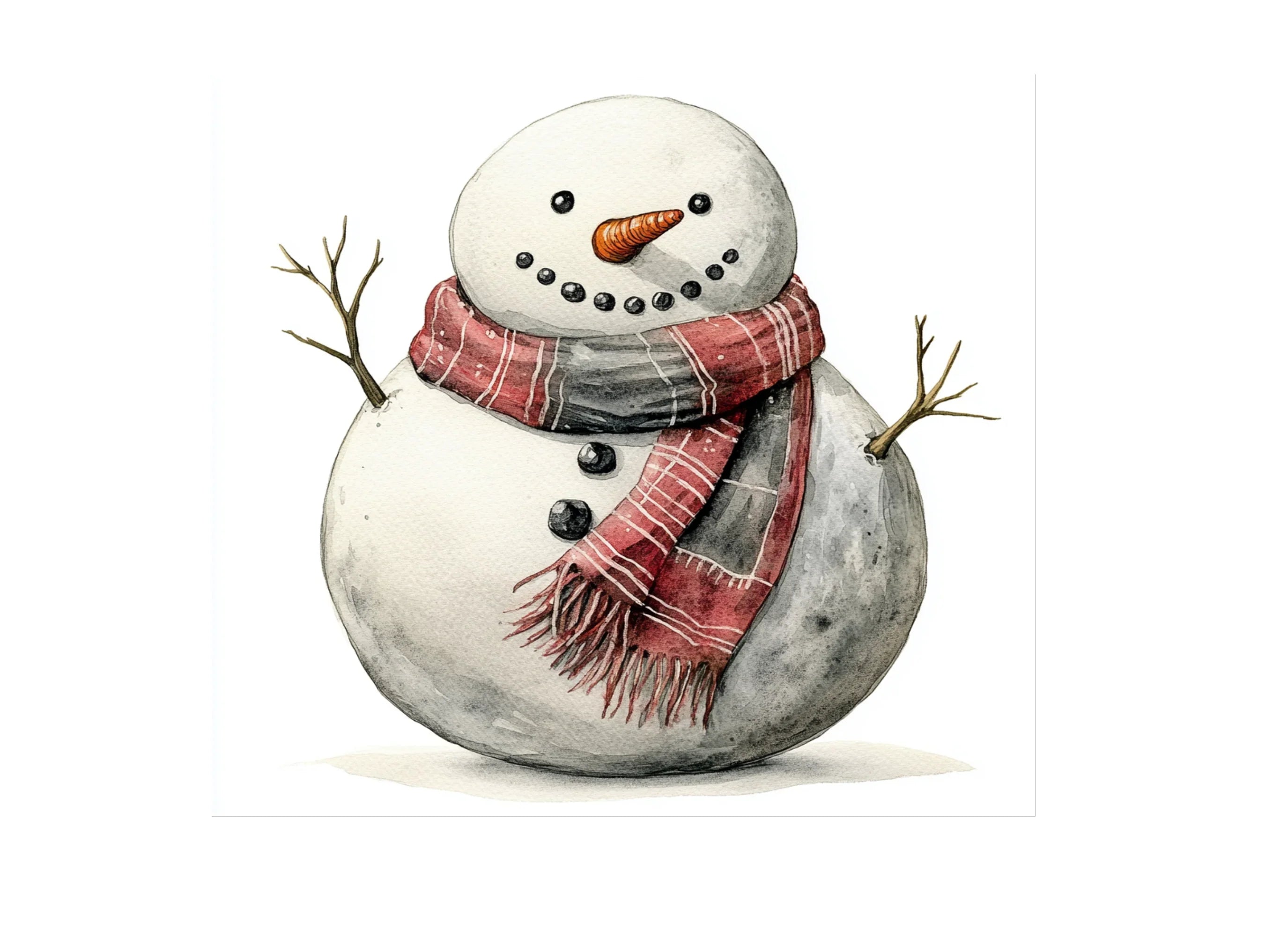 Classic Snowman Clipart Bundle