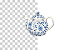 Delft Blue Floral Teapot Clipart Bundle - CraftNest - Digital Crafting and Art