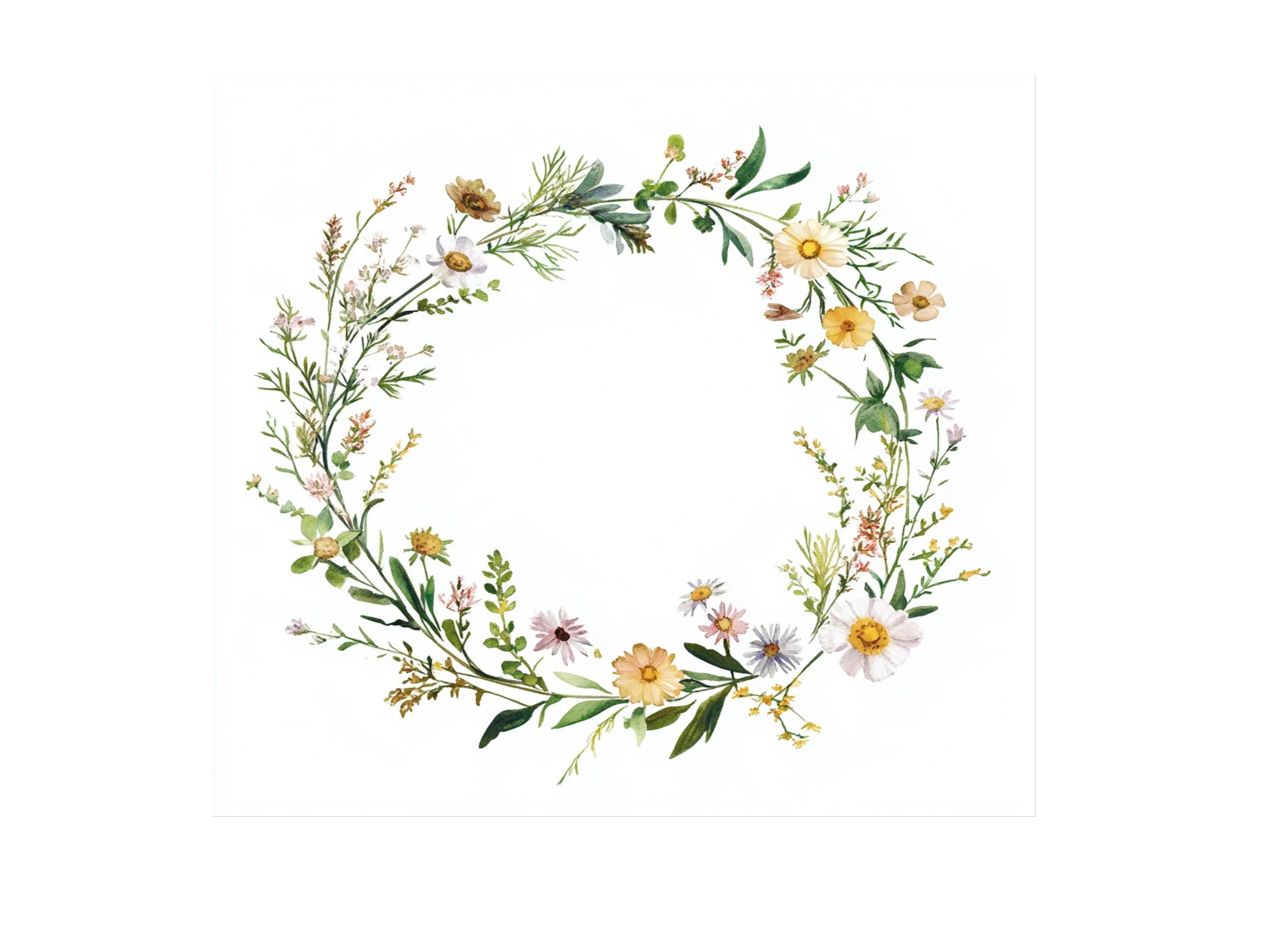Wildflower Wreaths Clipart Bundle