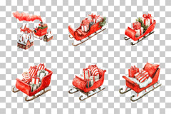 Santa Sleigh Gift Clipart Bundle - CraftNest - Digital Crafting and Art