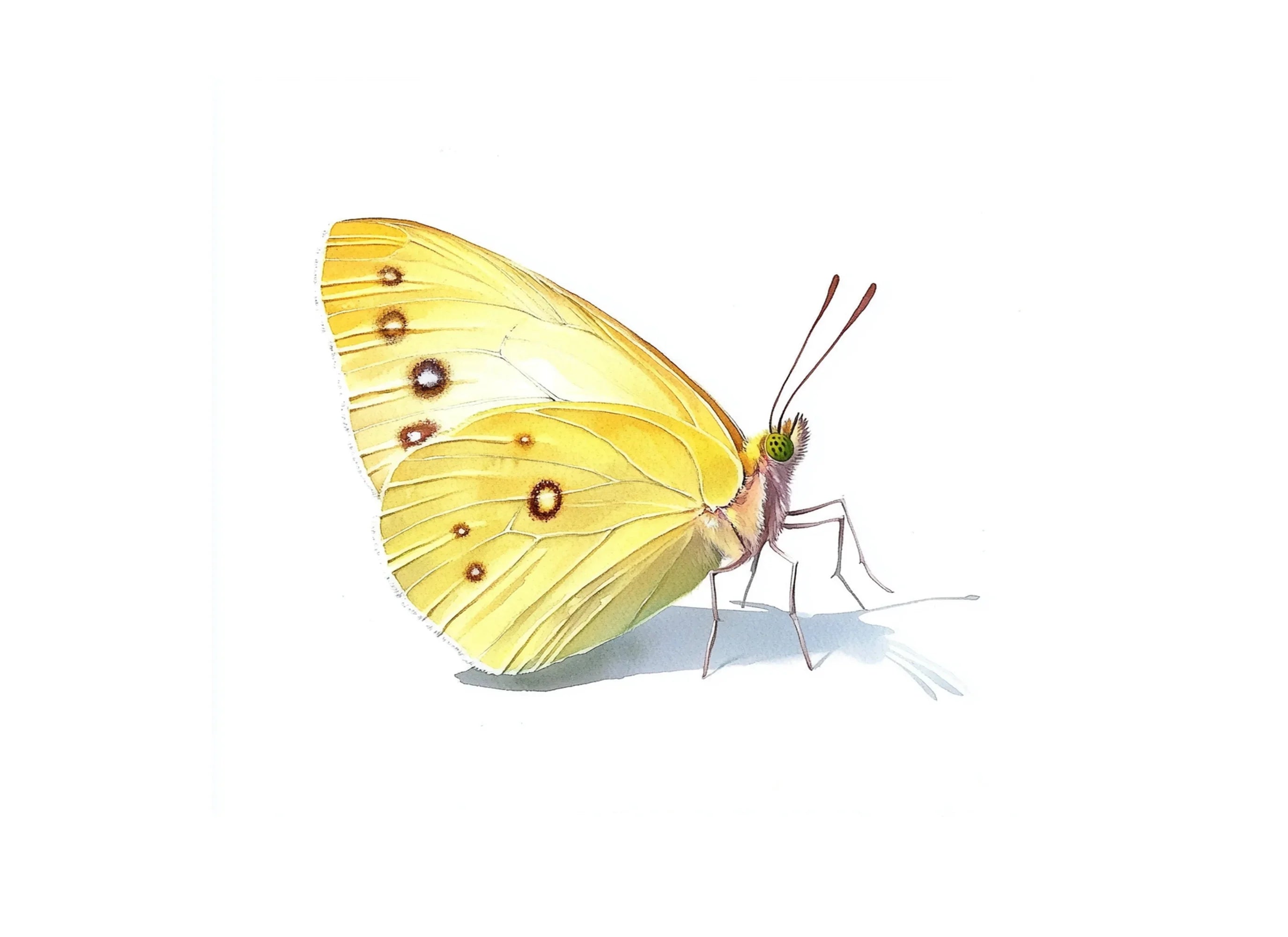 Yellow Butterfly Clipart Bundle