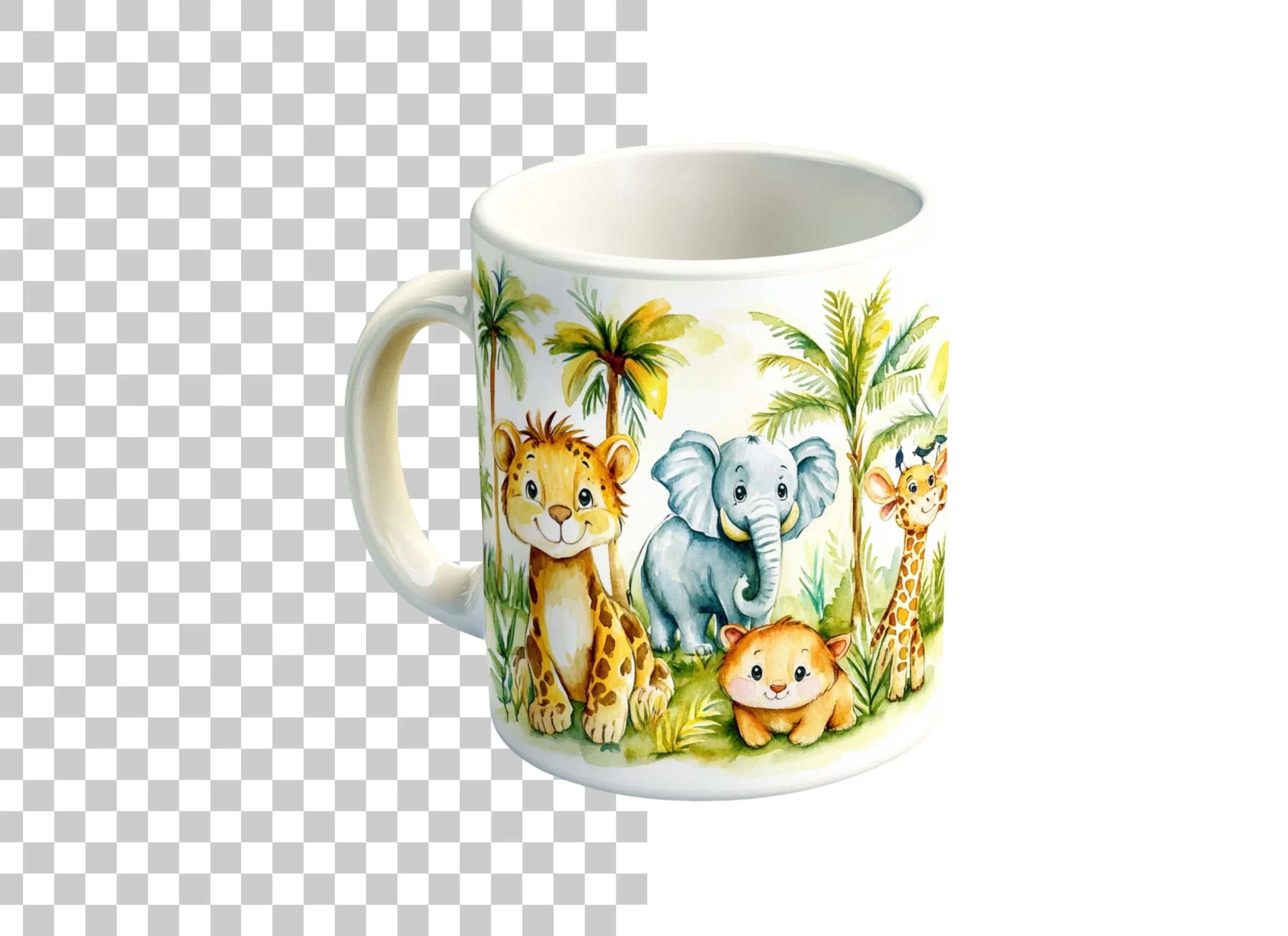 Cute Safari Animal Clipart Bundle