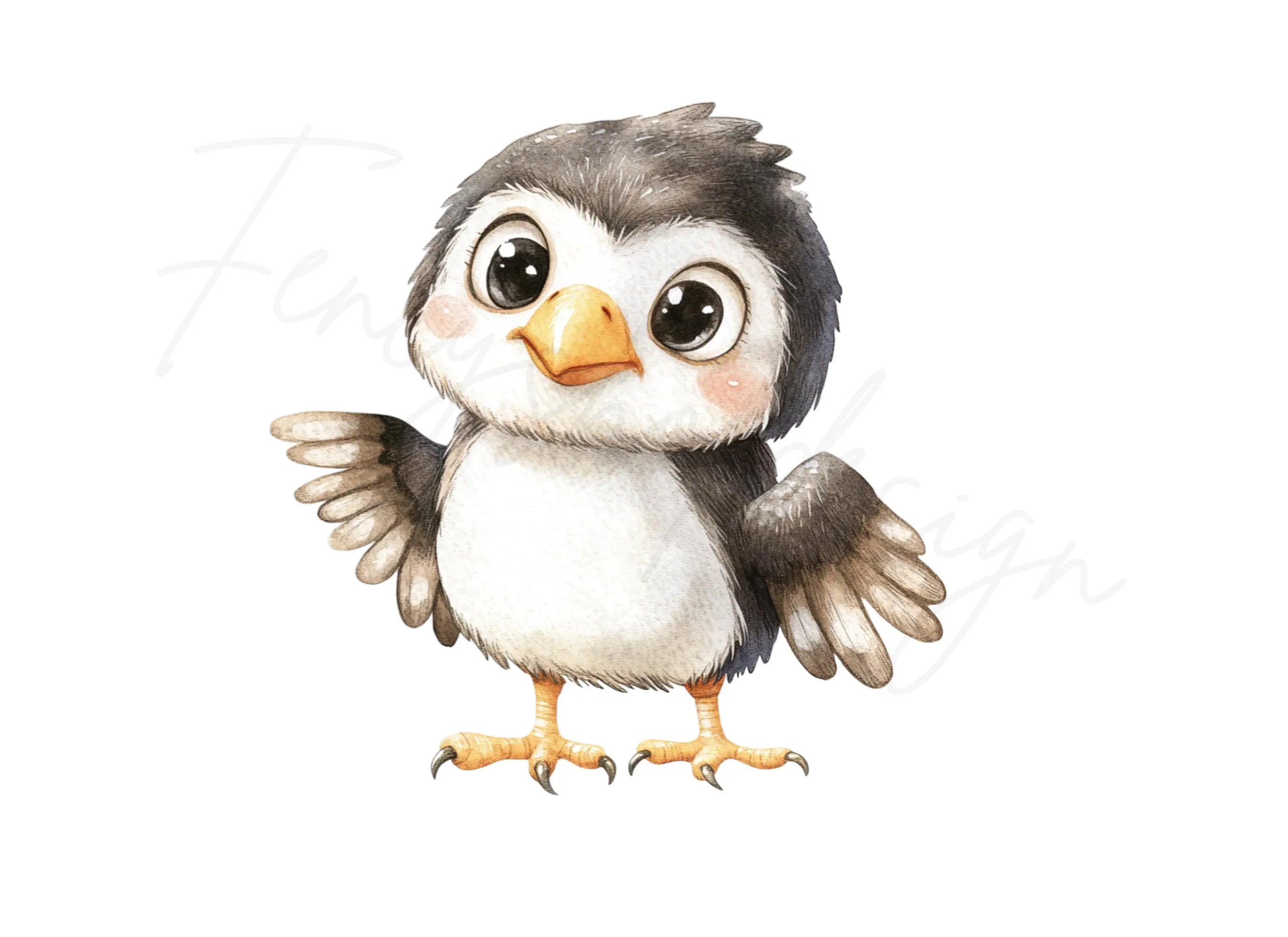 Cute Baby Birds Clipart Bundle